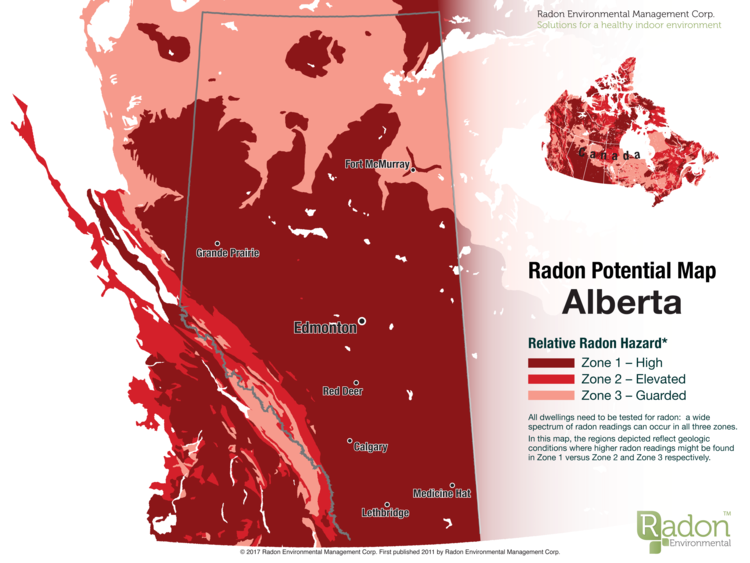 Radon Gas in Alberta
