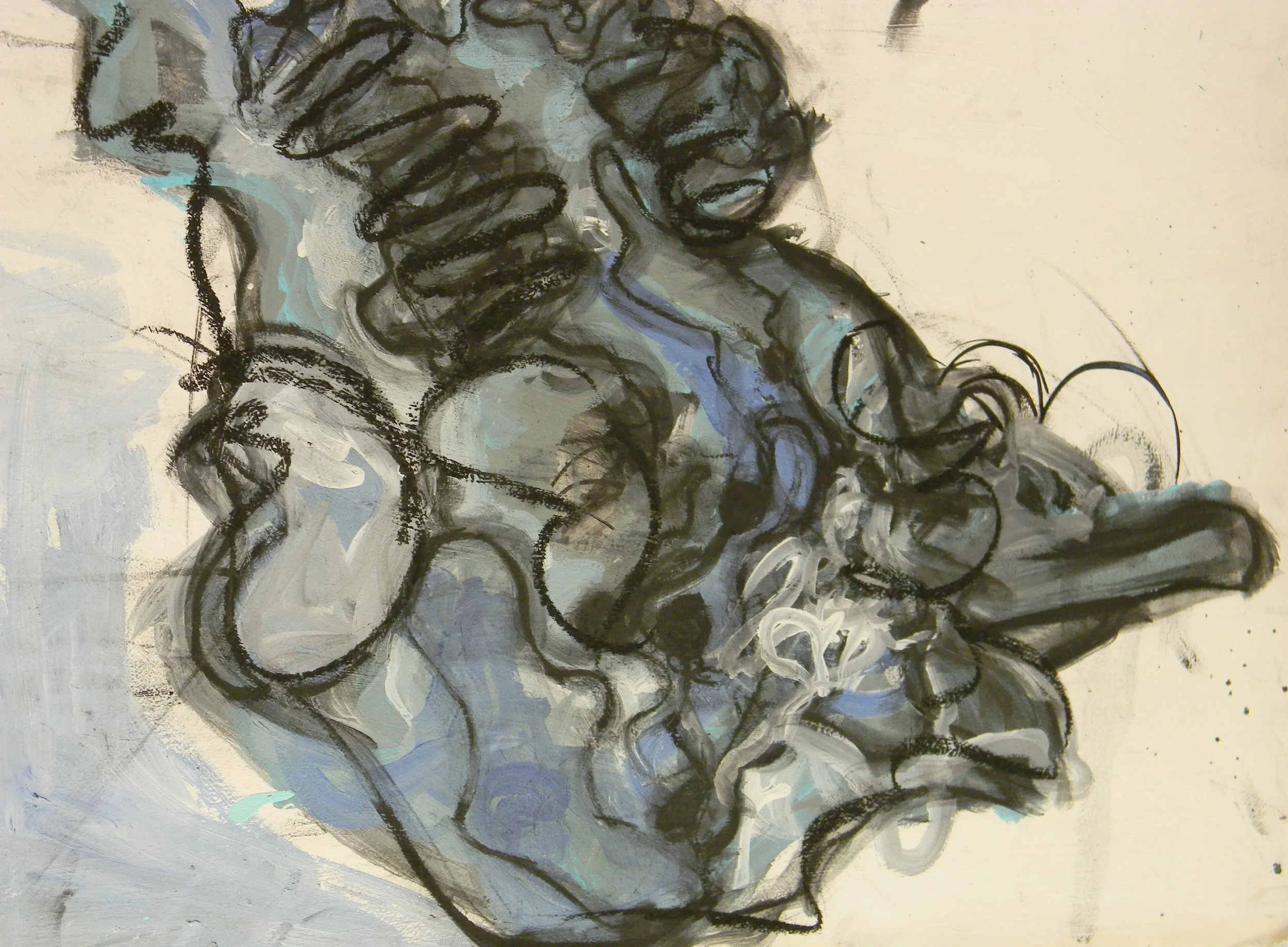  Mixed media on paper. 