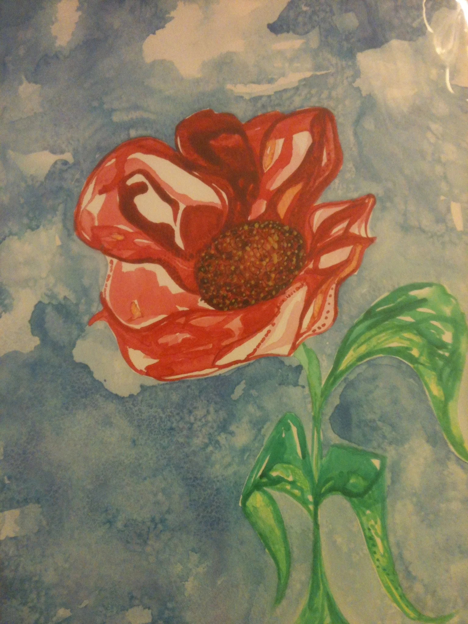 Watercolor on paper.