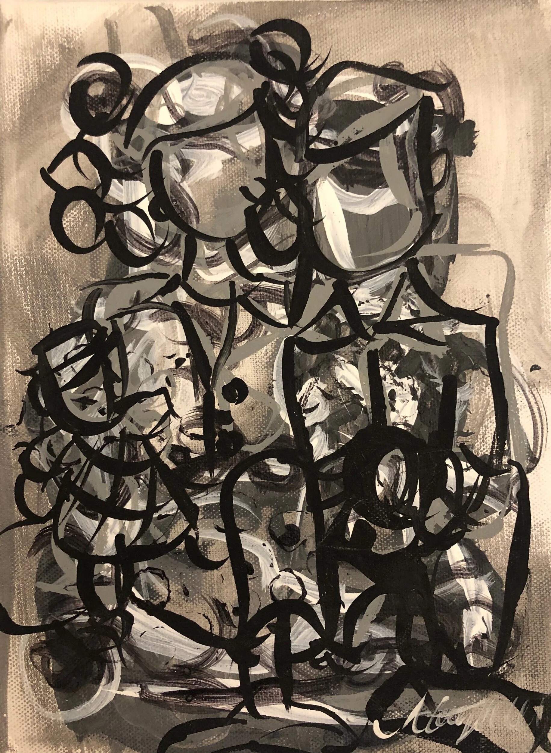 Acrylic on 8" x 10"  canvas SOLD.