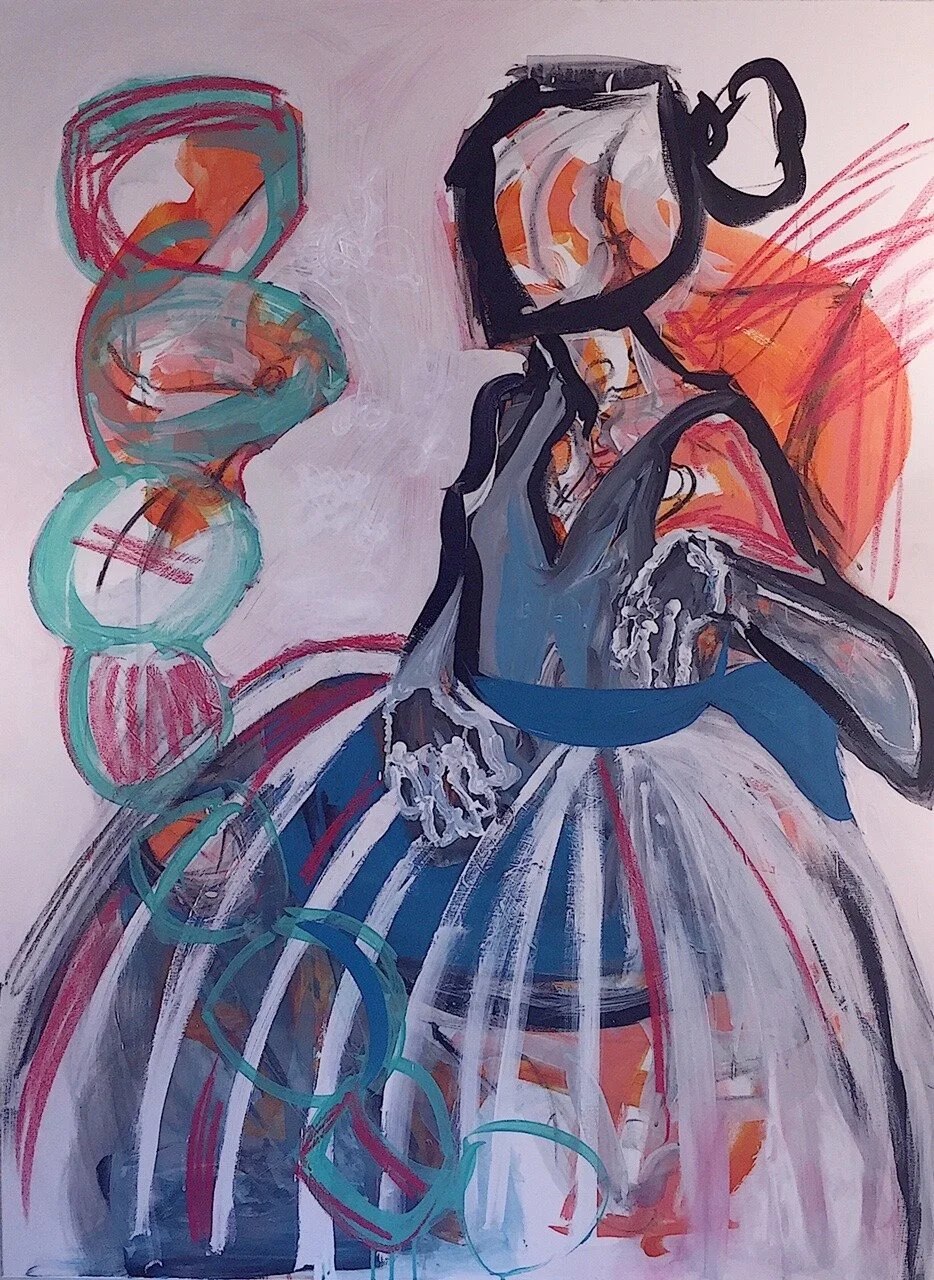 "Waiting Her Turn" $600.00 -SOLD.