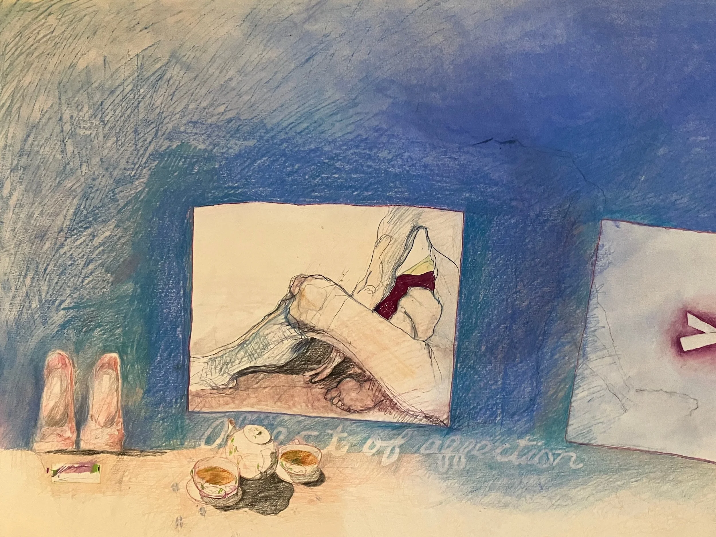 6. pencil, crayon on paper, 26x38, 1979