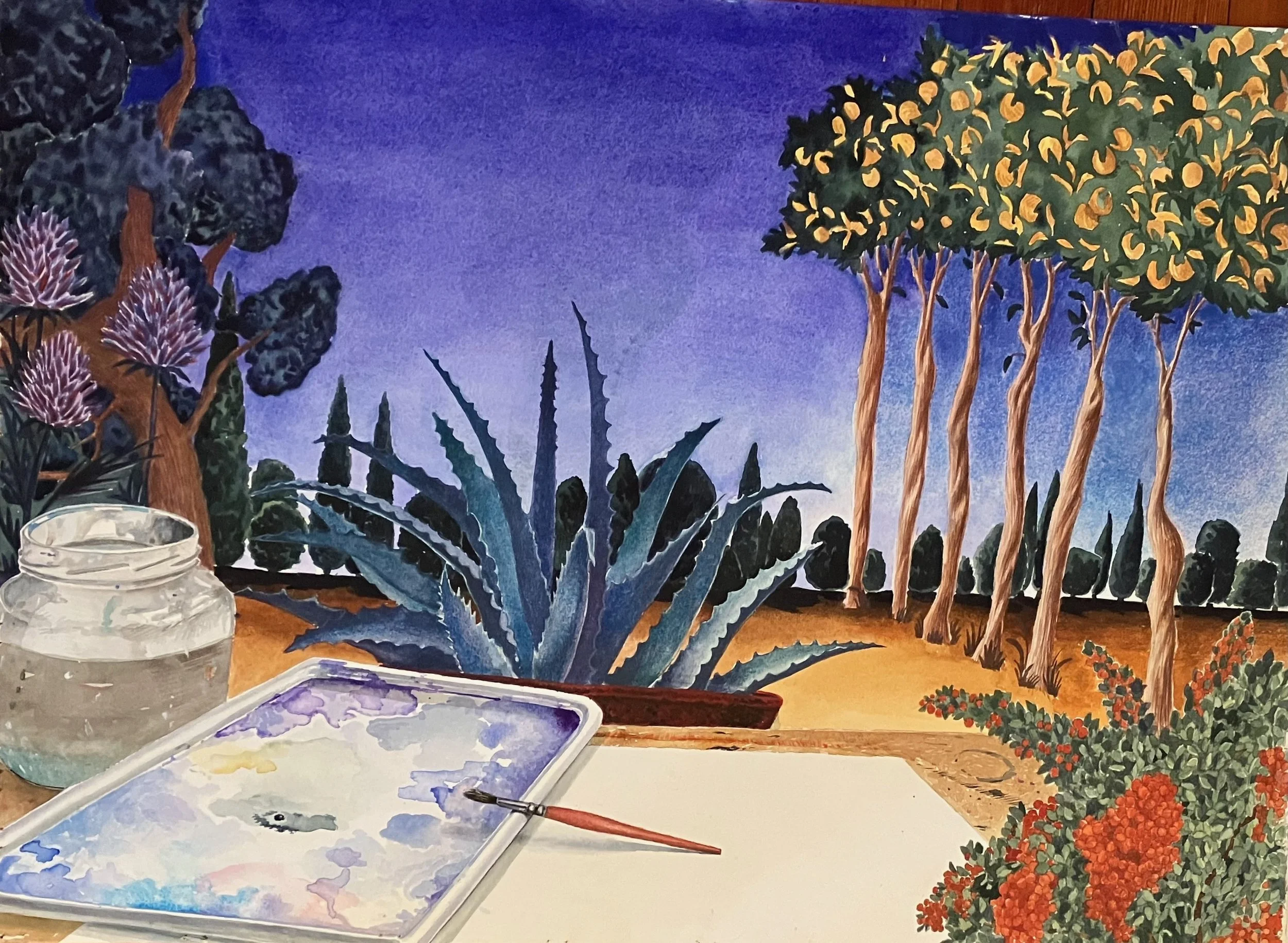 9. watercolor, 22 x 30, c. 1985