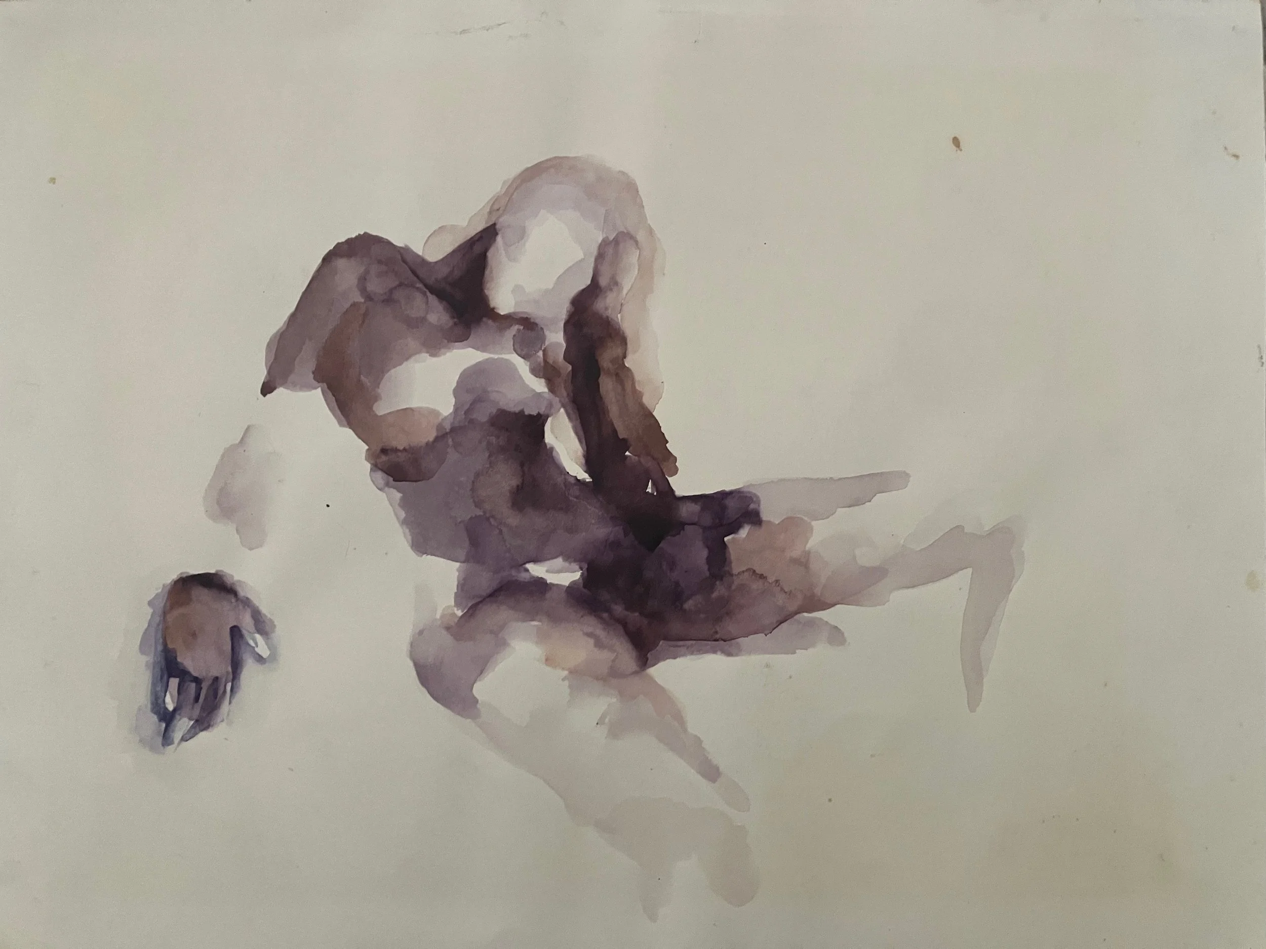 15. watercolor on paper, 15.5 x 12, 1973