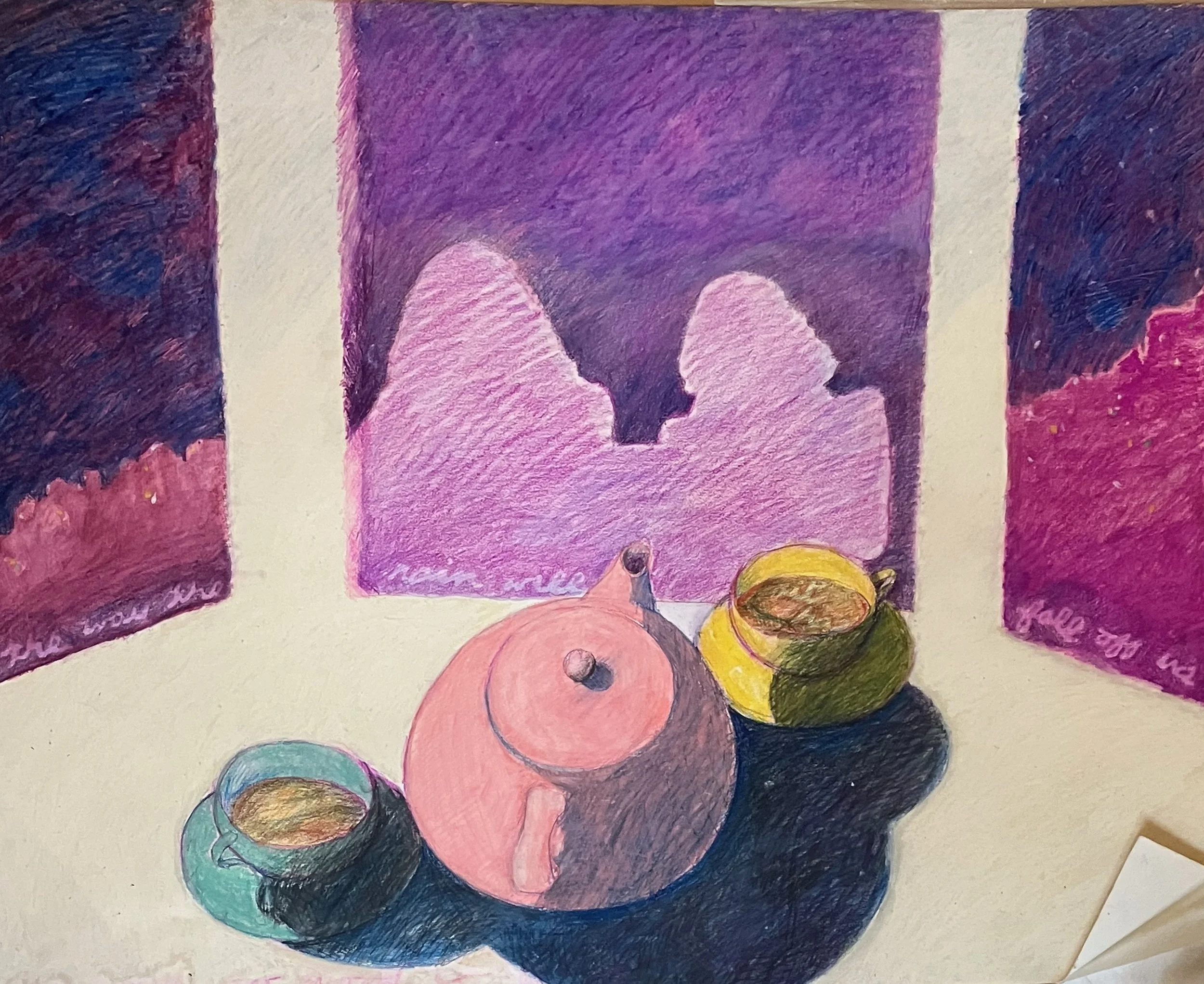 3. caran d'ache and pencil on paper, 22x30, 1980