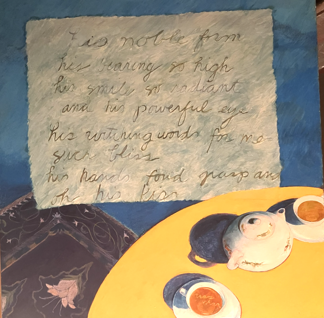 5. oil and crayon on canvas, approx 44x44, 1979