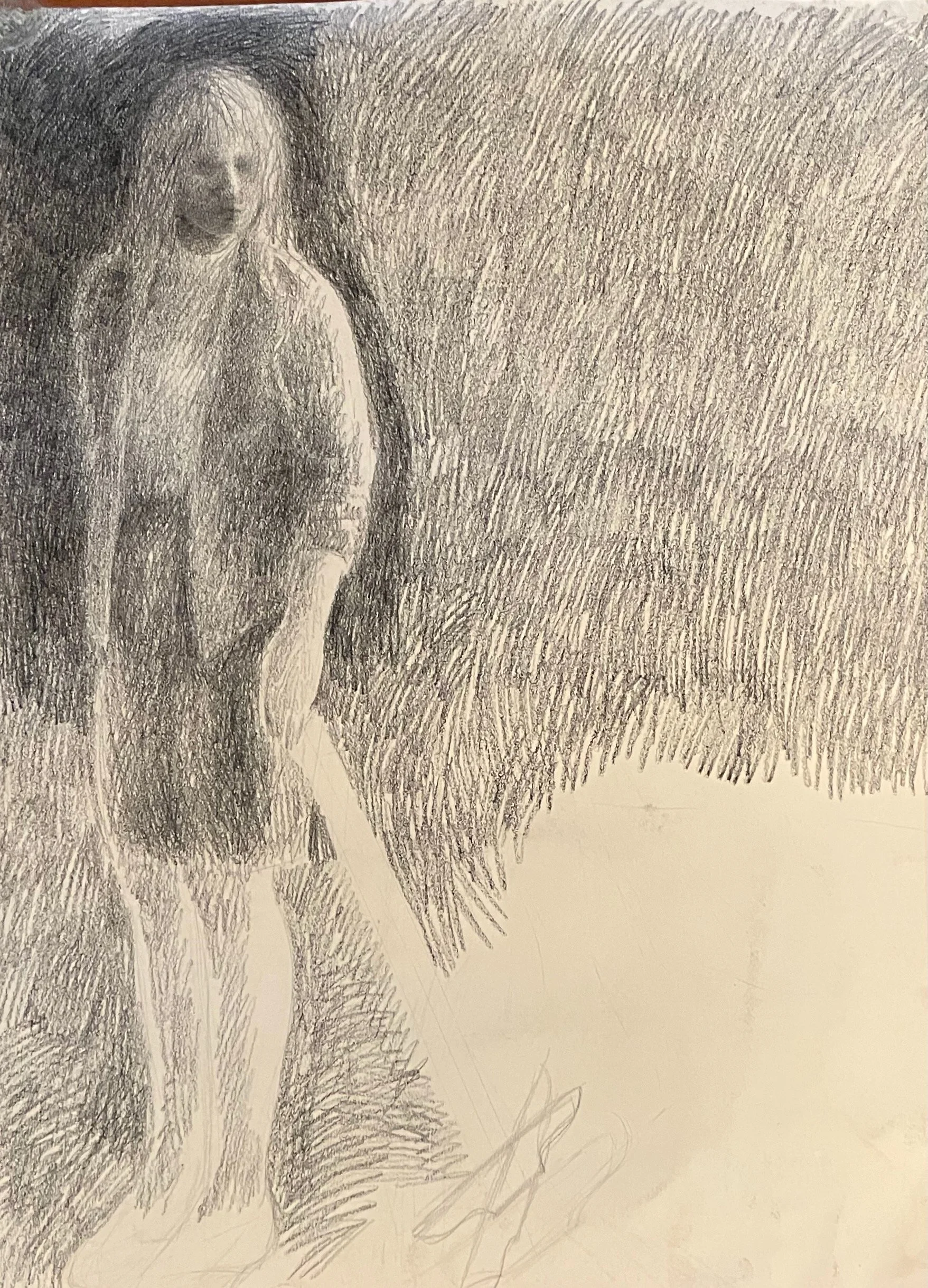 6. litho pencil on paper, 38x49, 1989