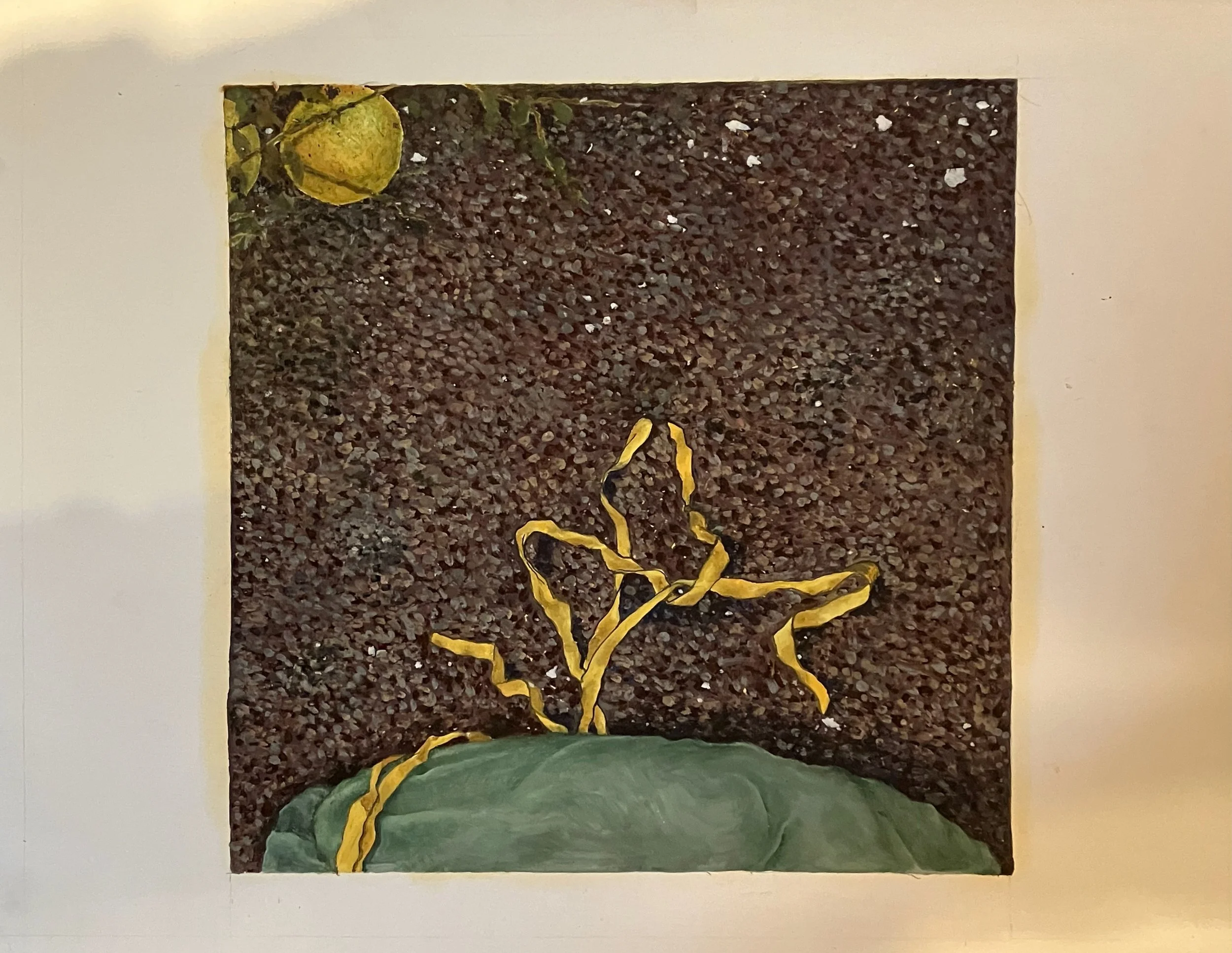 2. oil on paper, overall 22x30