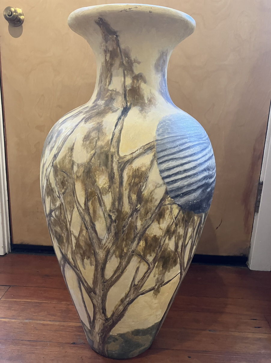 12. oil on plaster, 33x15x15 (view 2 of 2)