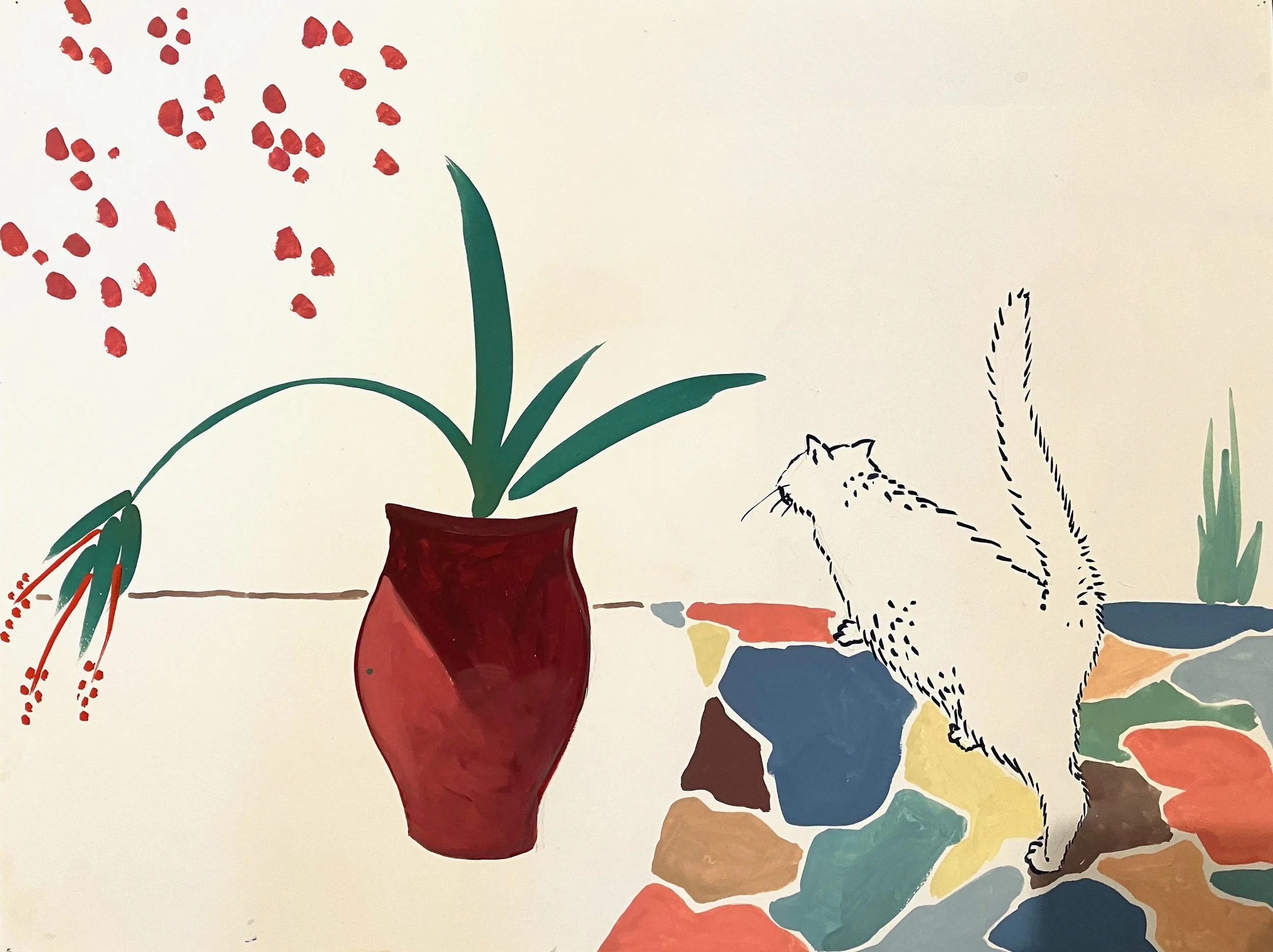 13. watercolor and gouache, 30x23