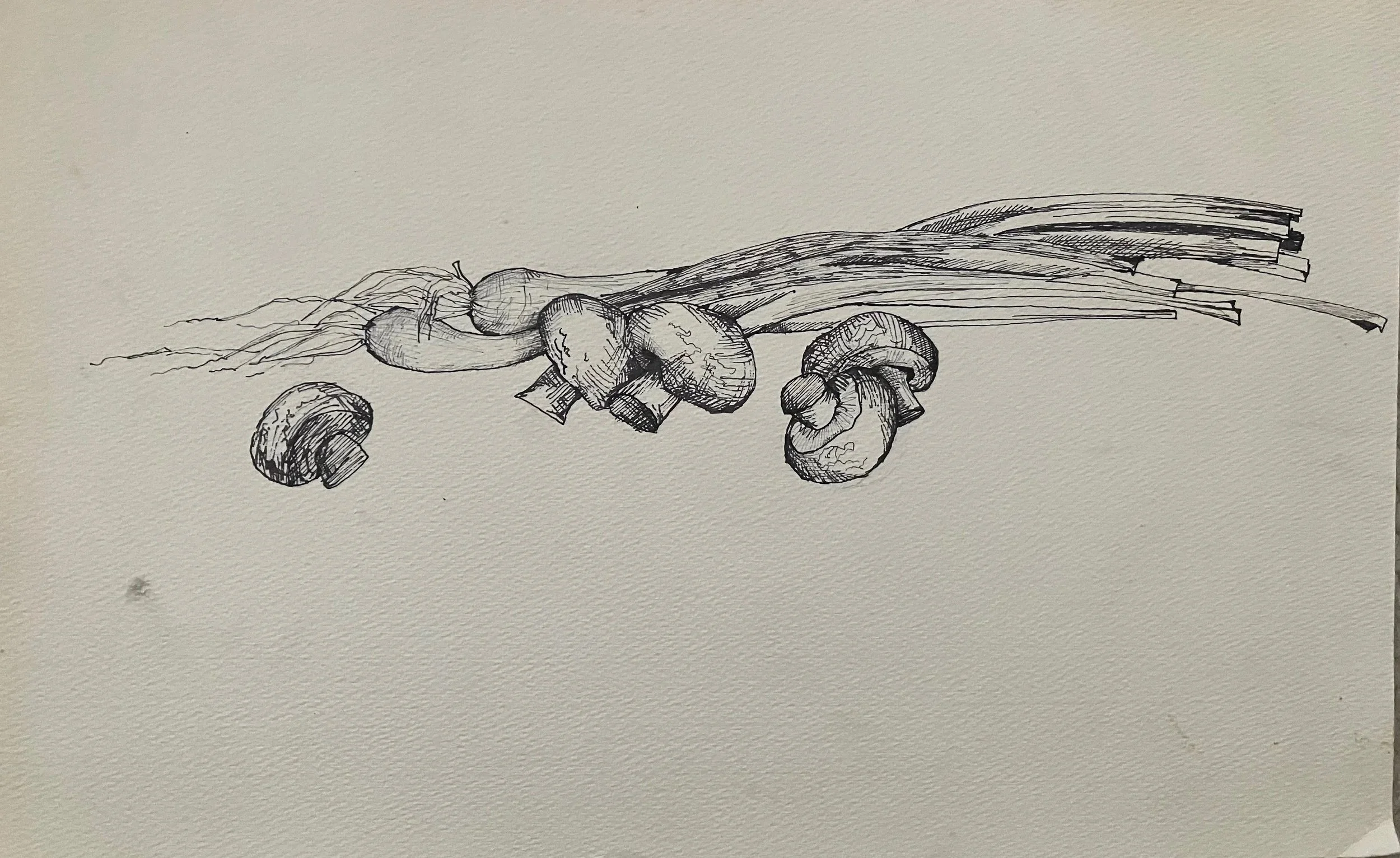4. ink on watercolor paper, approx. 9x14