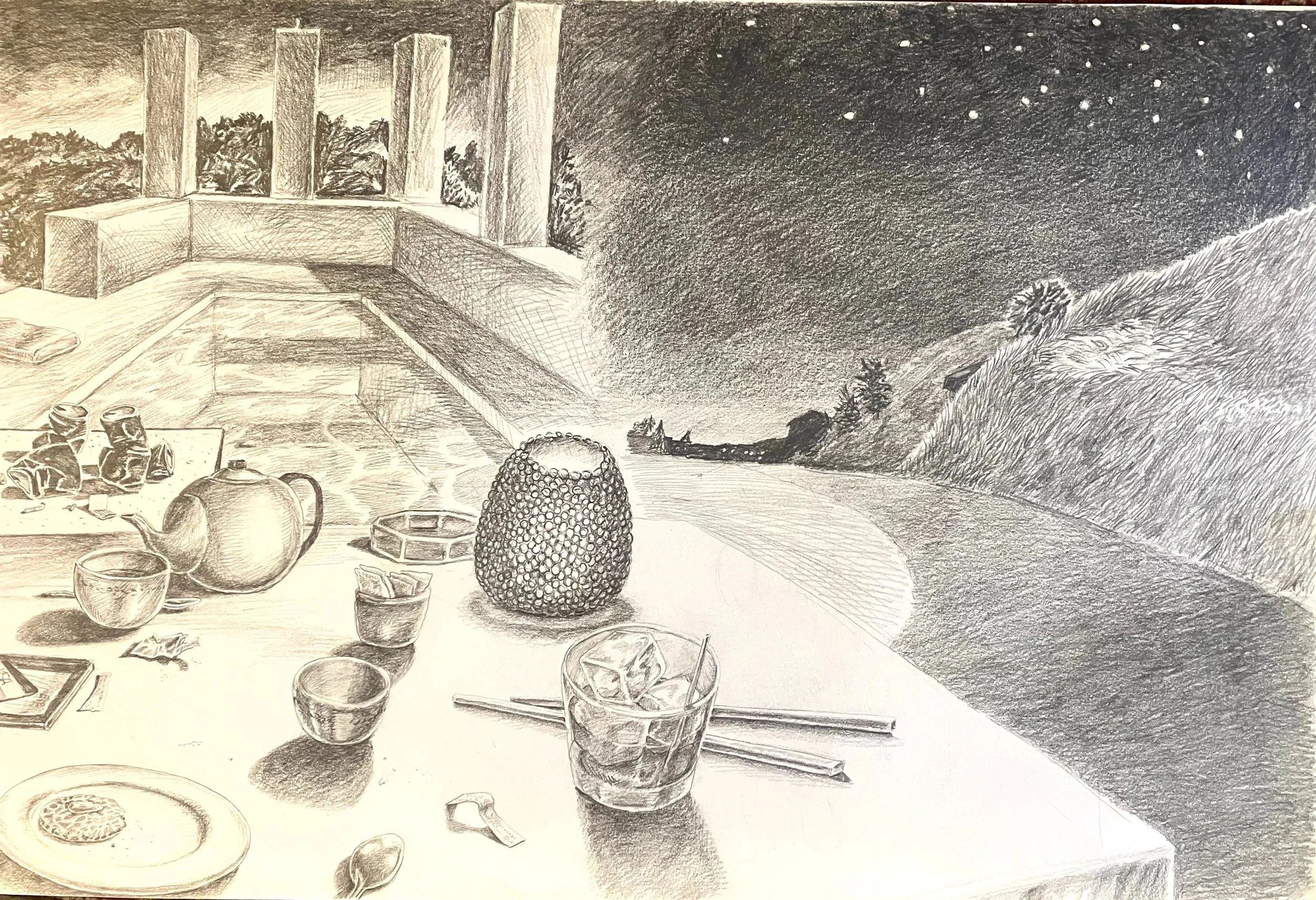 5. pencil on paper, 15 x 22