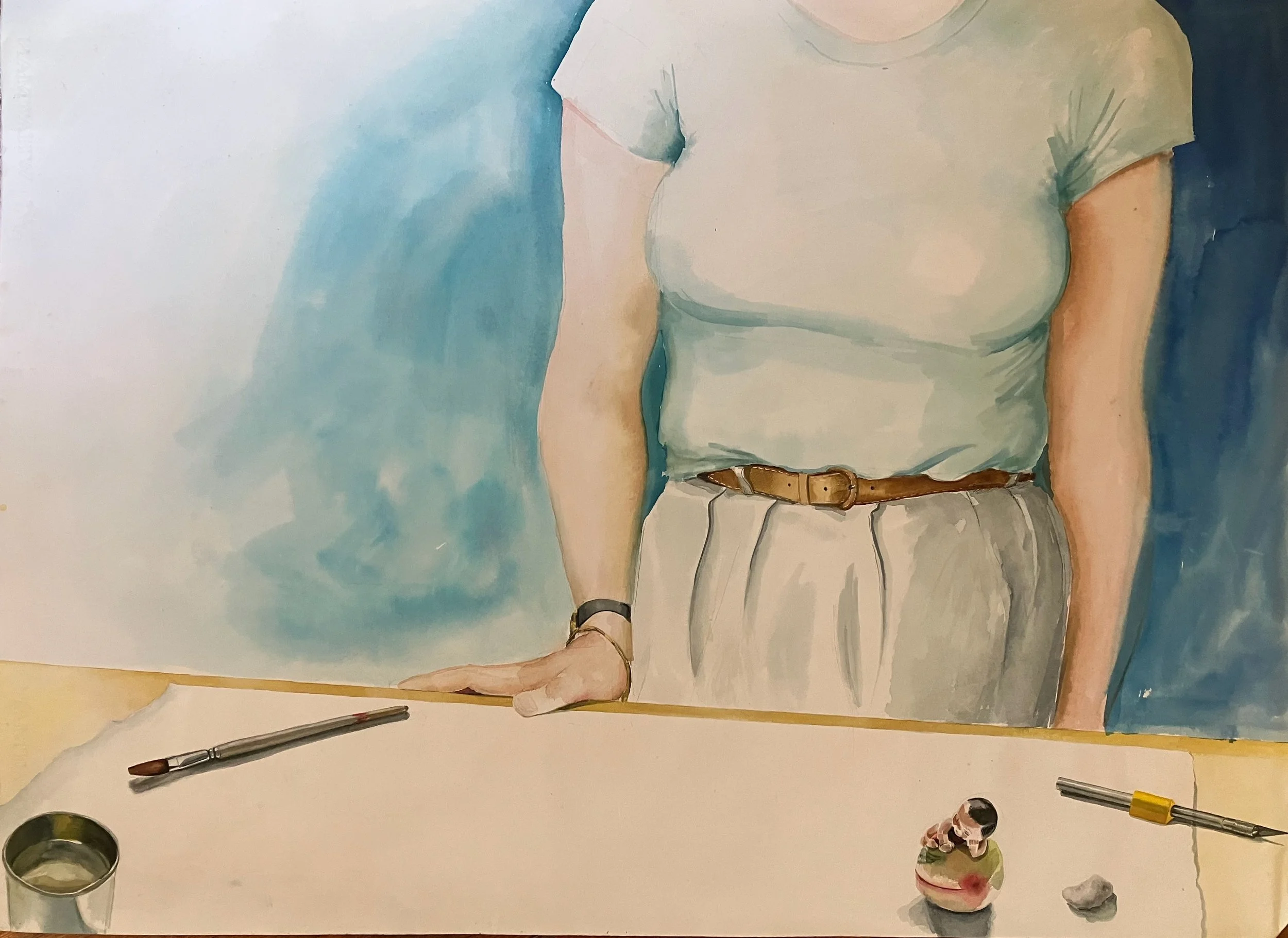 13. 6. watercolor on paper, 22x30, c. 1984