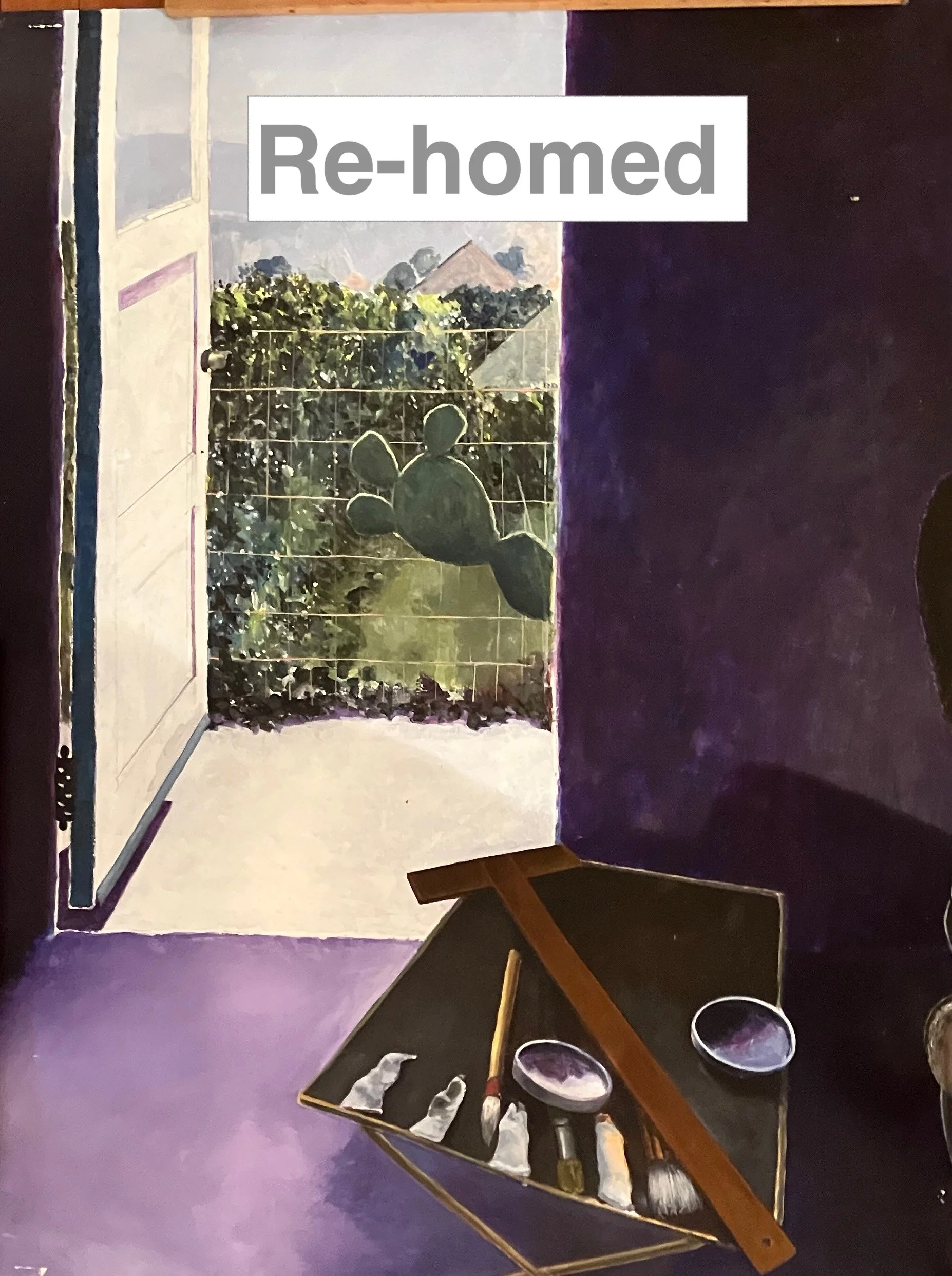 RE-HOMED 15. oil on paper, 49 x 38, c. 1987