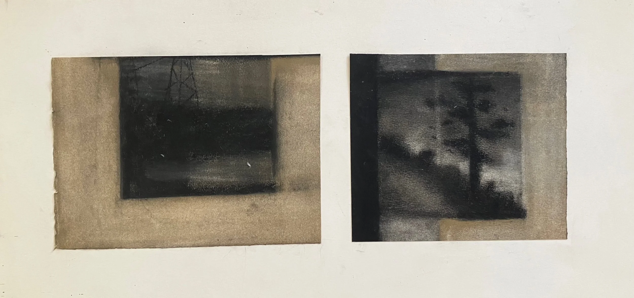 6. pastel on paper, diptych on board, 11 x 22, 1994
