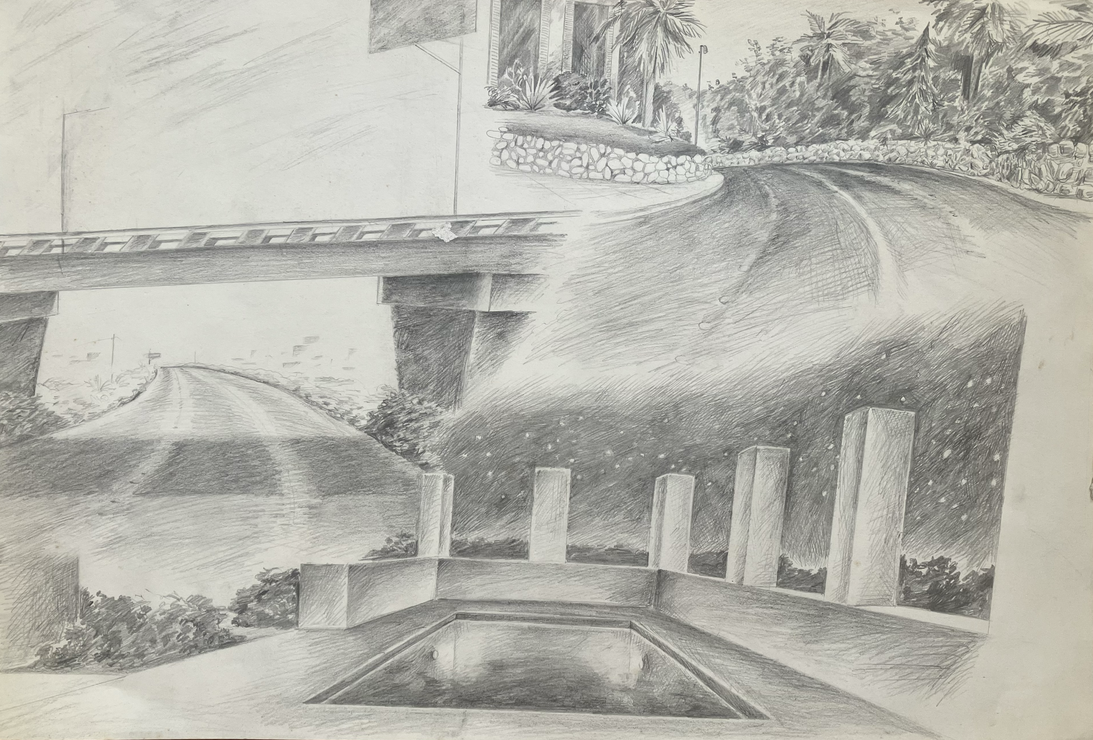 7. pencil on paper, 15 x 22