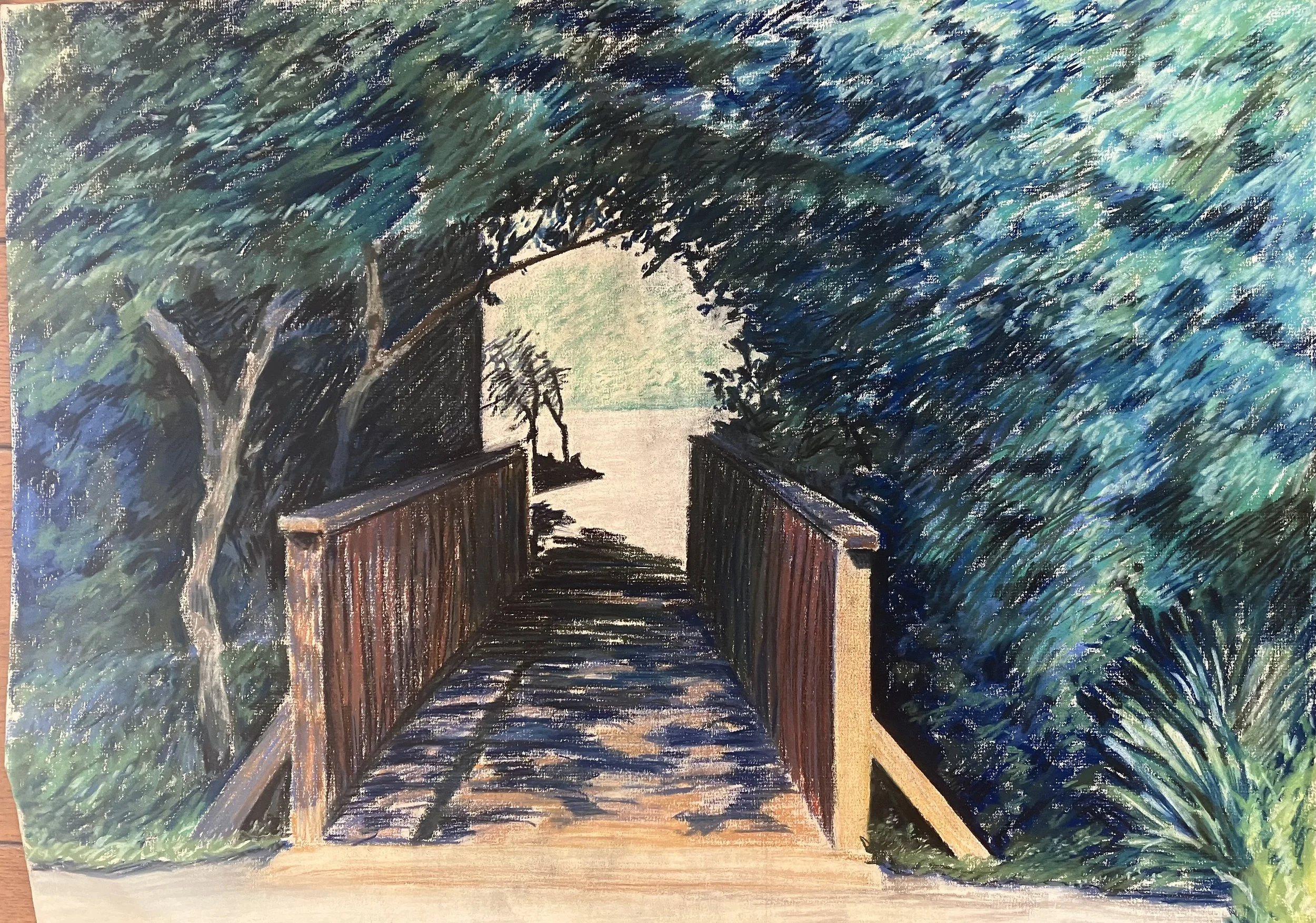 COLLECTION L.A. 1. pastel on paper, 19 x 25