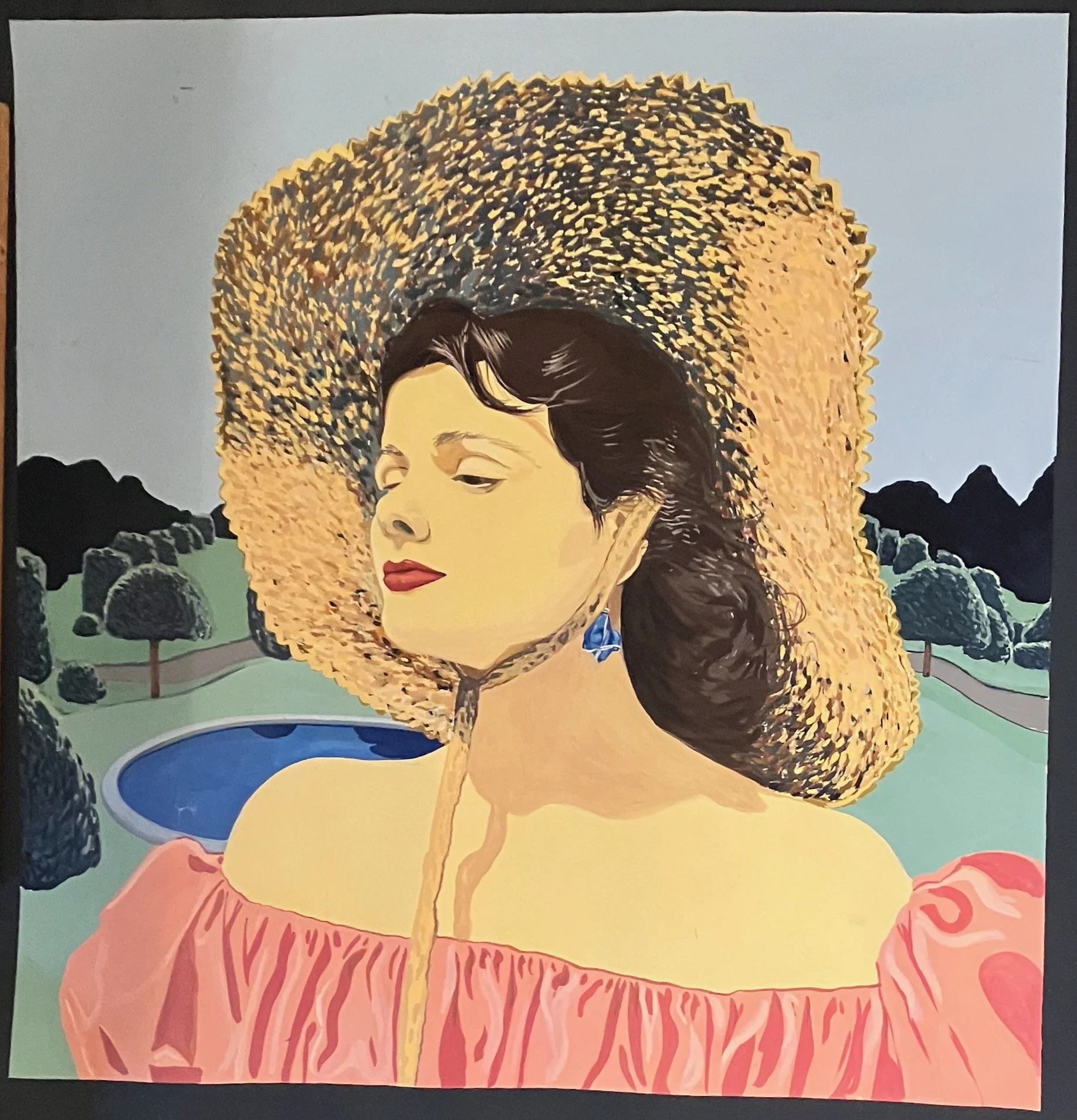 6. gouache on paper, approx 46 x 46
