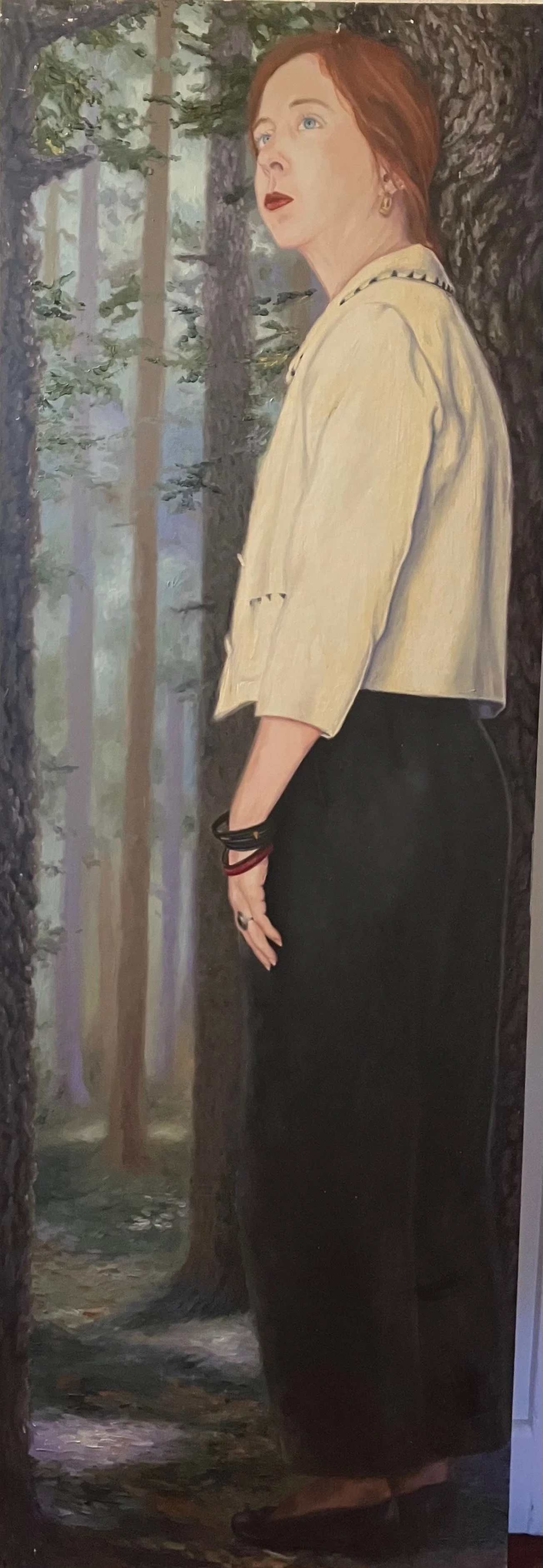 7. oil on panel, approx 72 x 25