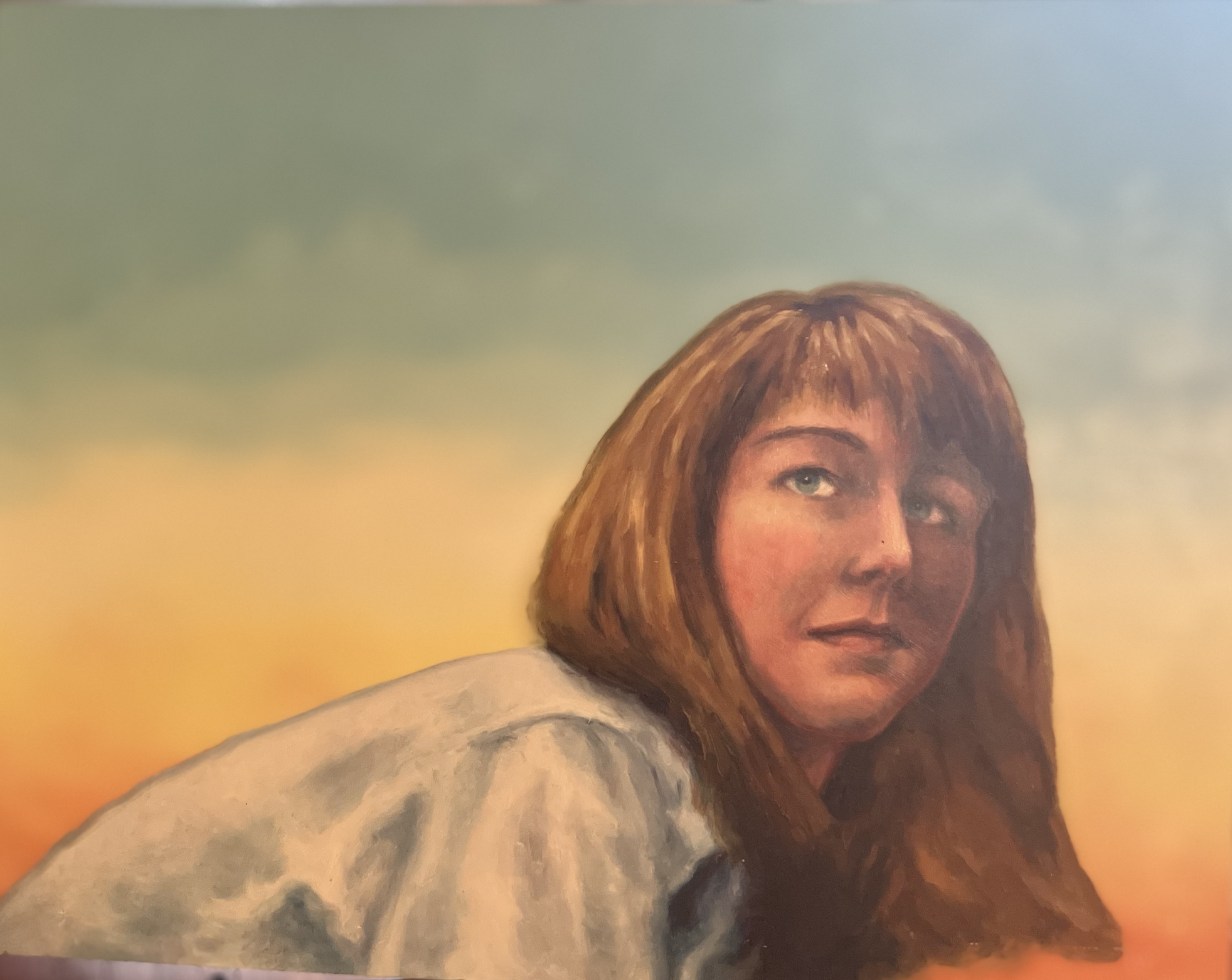 5. oil on panel, approx 22 x 38