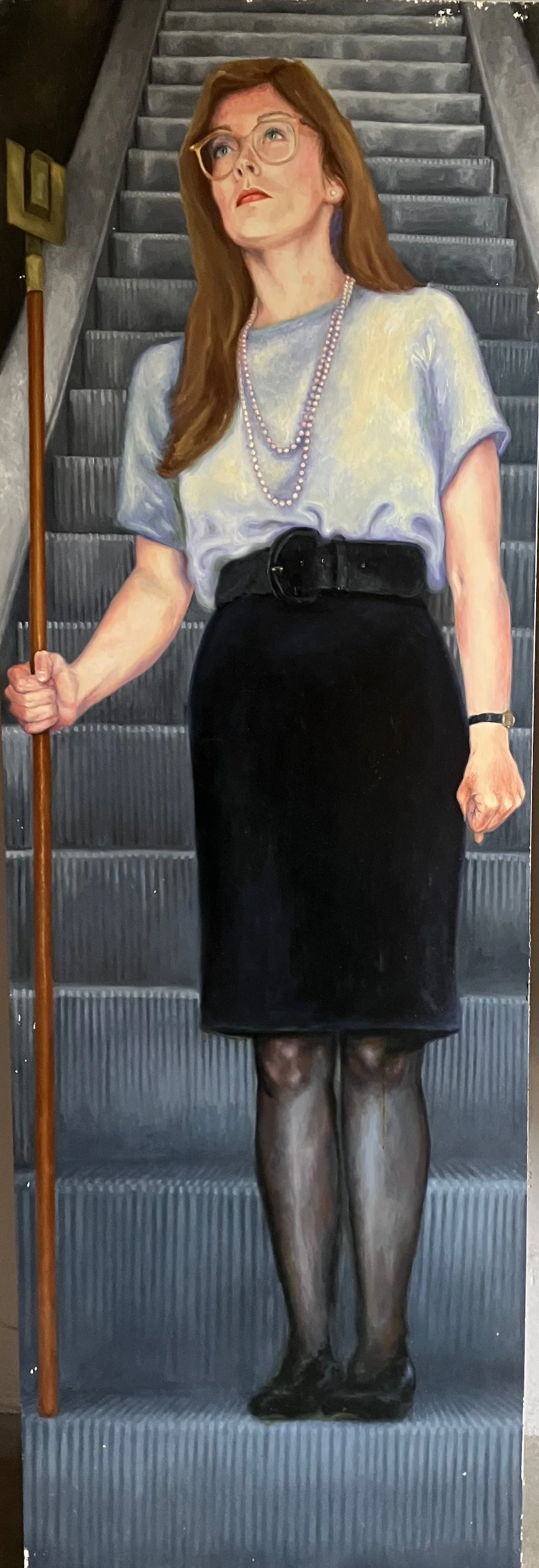 COLLECTION LA. oil on panel, 72 x 25