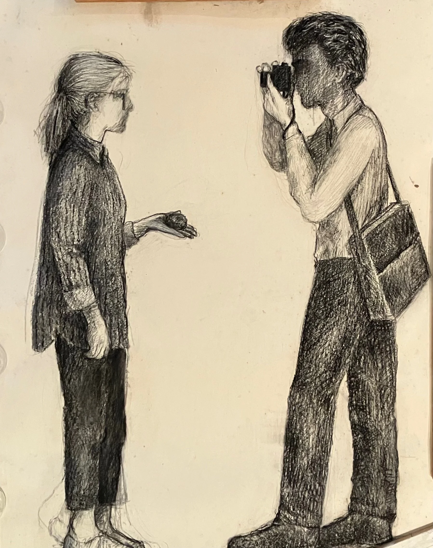 RE-HOMED. litho pencil on paper, 49 x 38