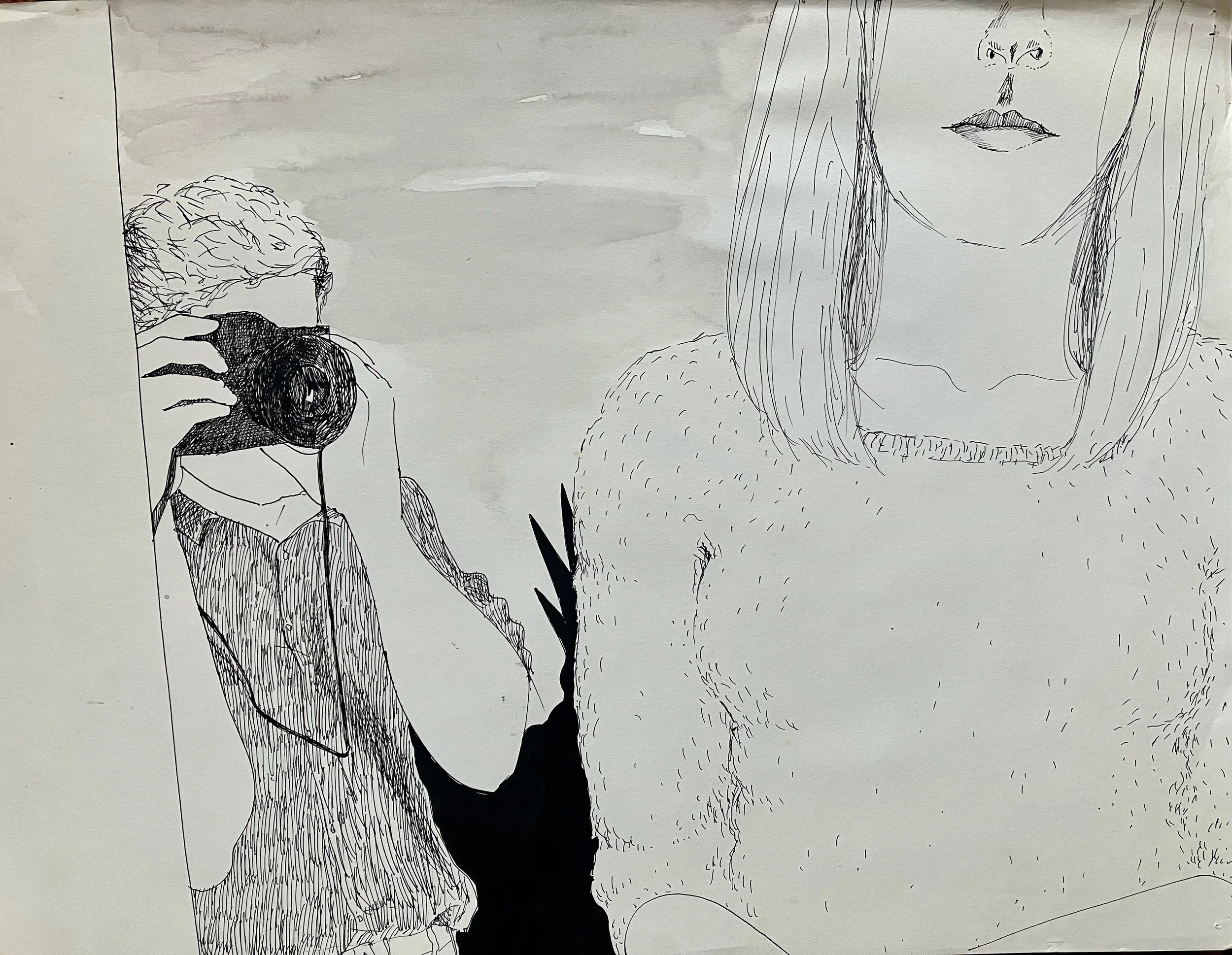 19. ink on paper, 18.5 x 23.75