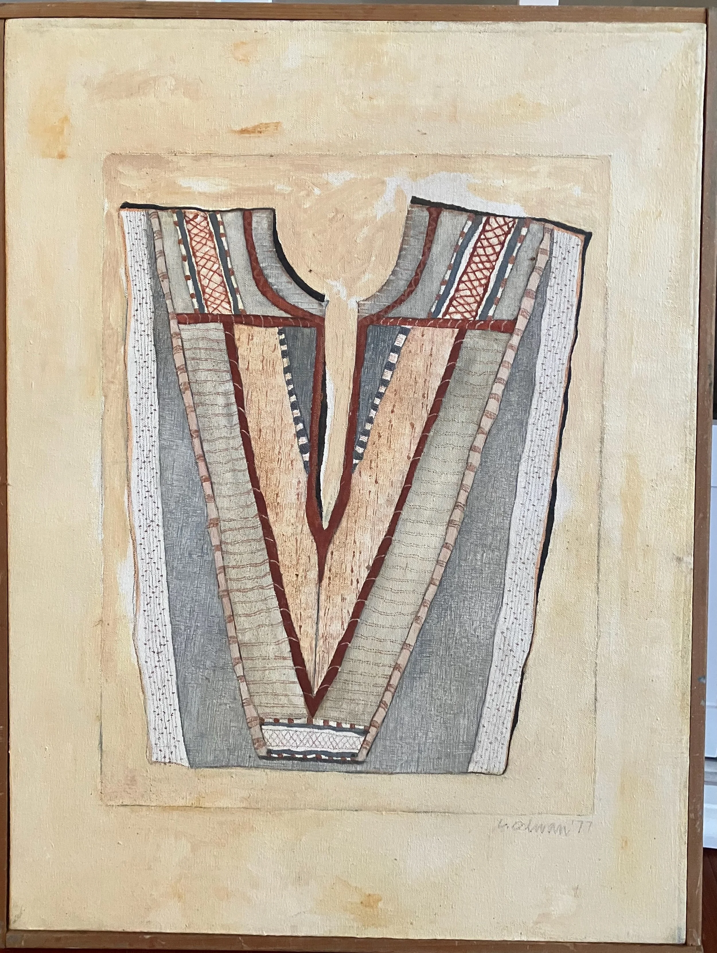 3. oil on canvas, framed, approx 24 x 19, ca. 1979
