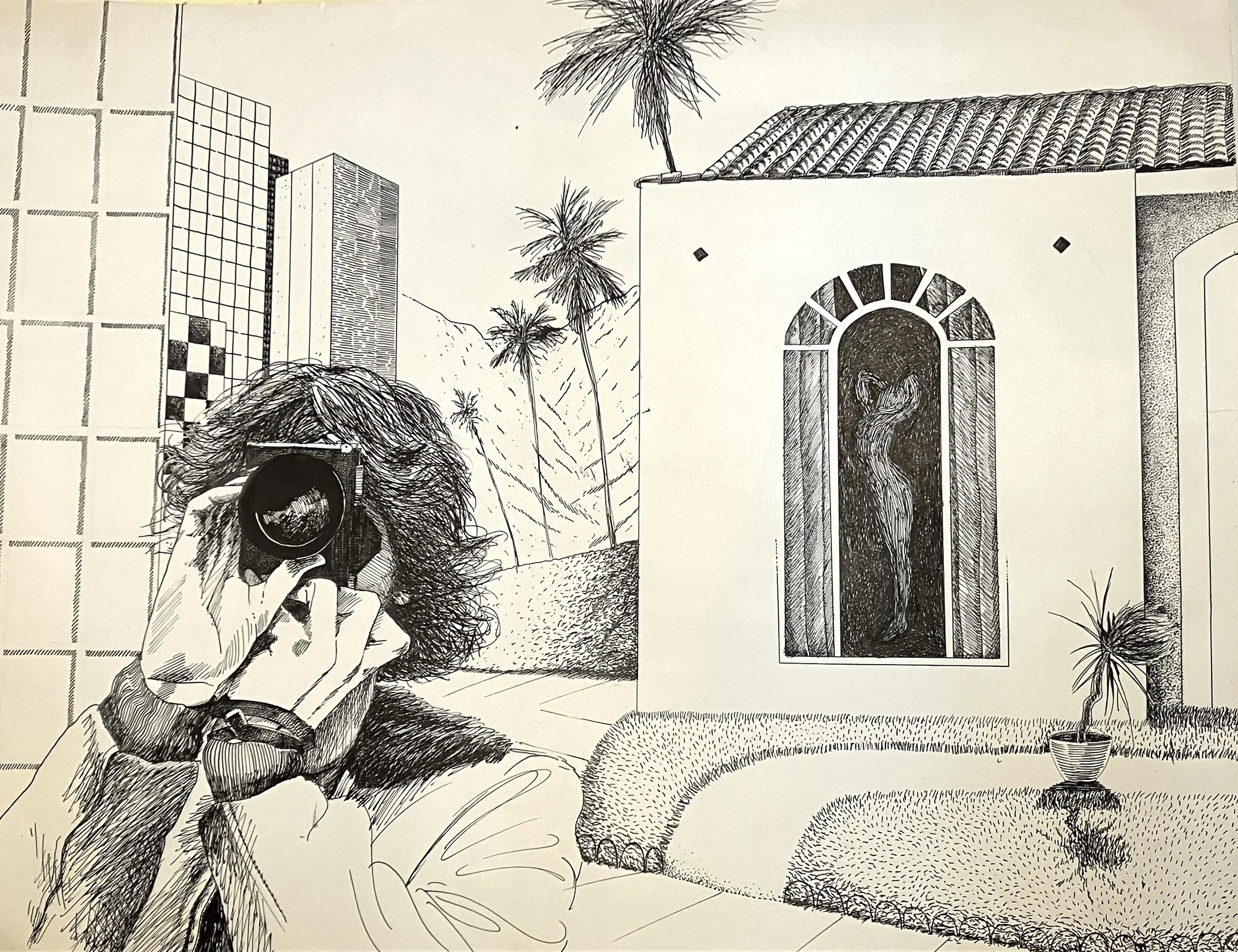 RE-HOMED. ink on paper, 22 x 30