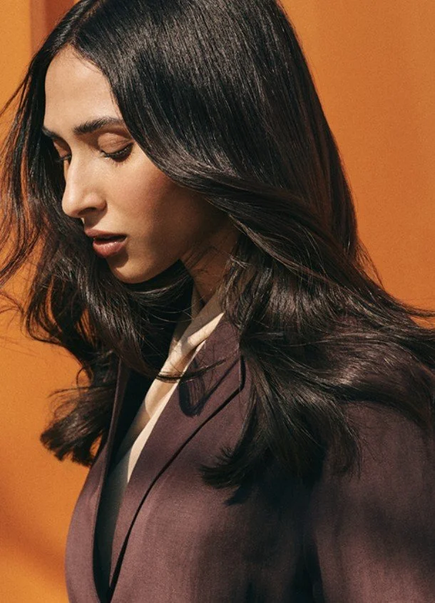 Goldwell brunette colour on model