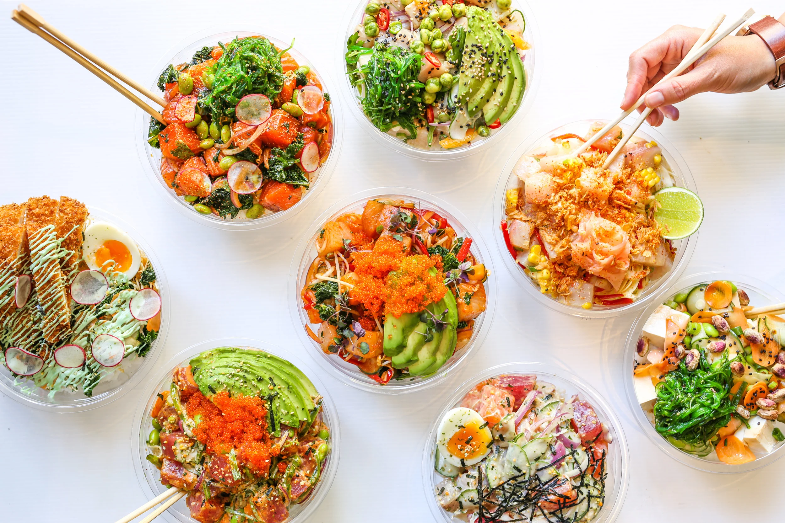 Suki Poke bowl spread