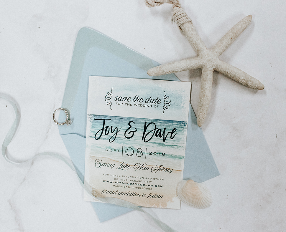 Sea Style Wedding Invitation -  Sweden