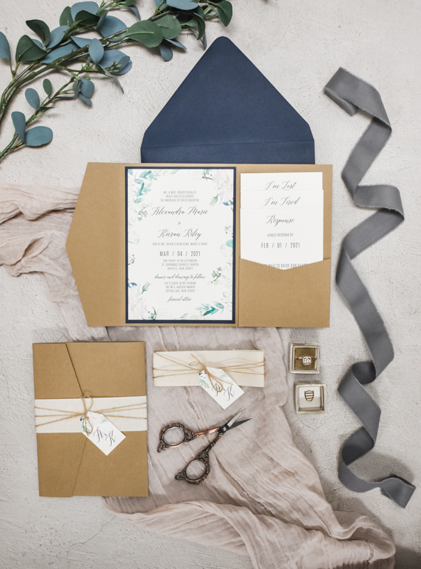 Daring Deckled Edge Wedding Invitations — Art Paper Scissors