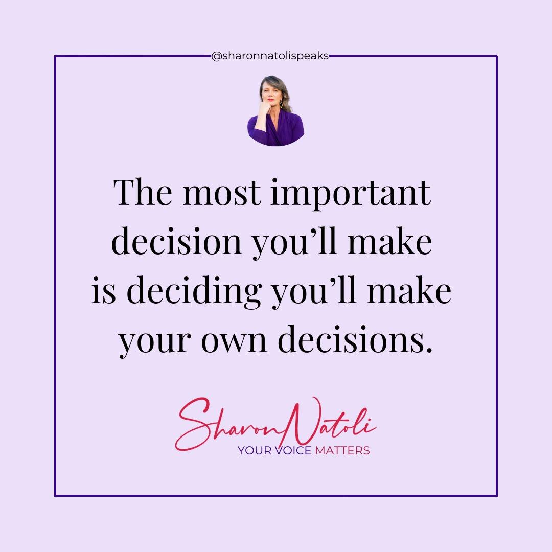 Confidence is an attribute you might find yourself saying you want more of.

It brings certainty, clarity and a greater likelihood you'll get what you want and need.

But how do you access it?

One way is to make more decisions. 

Be less amenable to