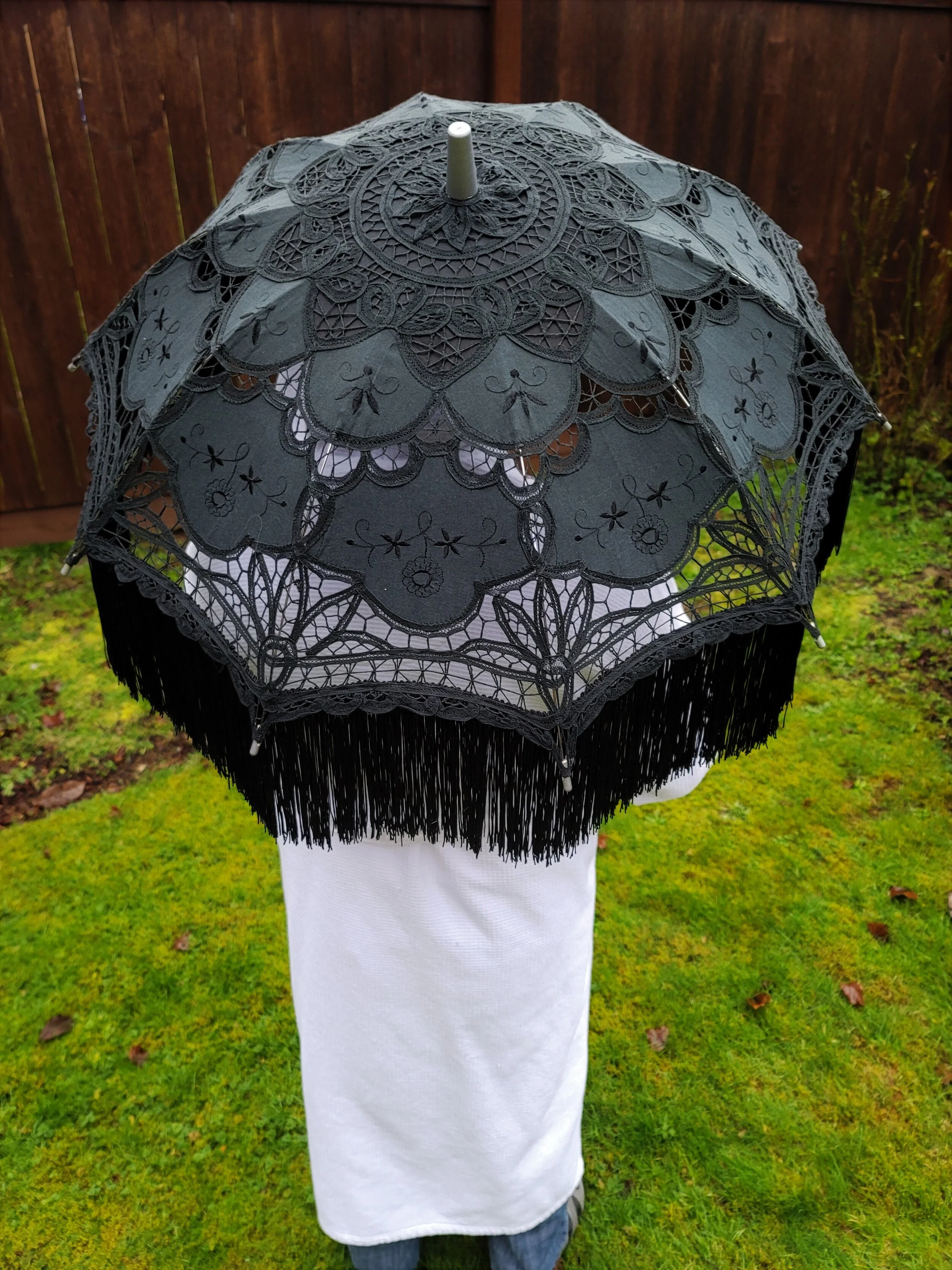 gothic wedding parasol