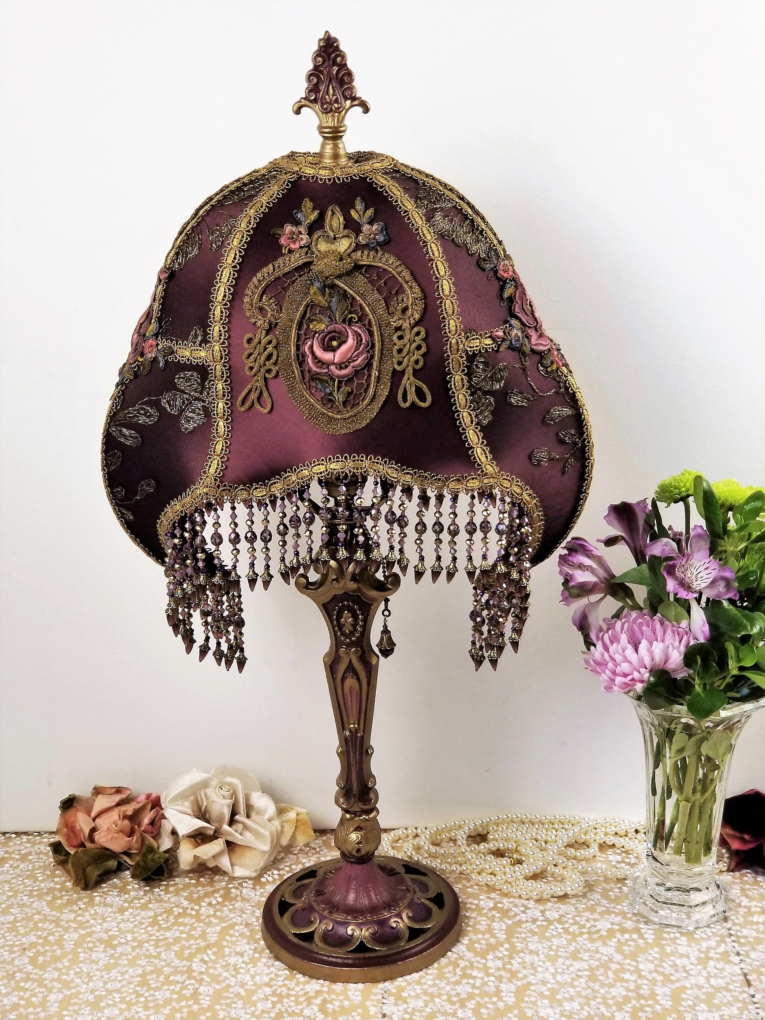 Elegance Lamps | Victorian Lampshade | Vintage Lampshade