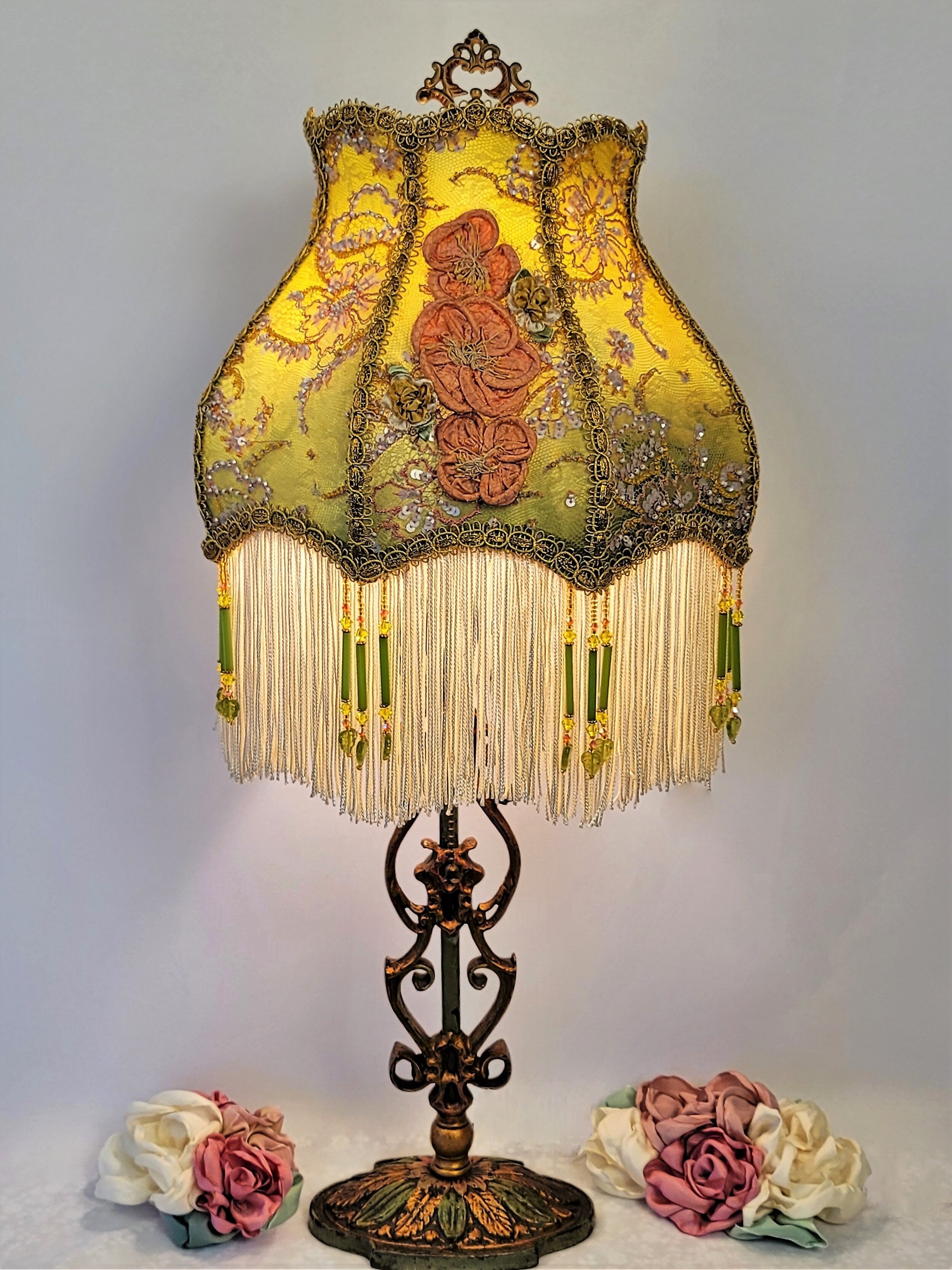 1930s Victorian Lampshade Elegance Lamps