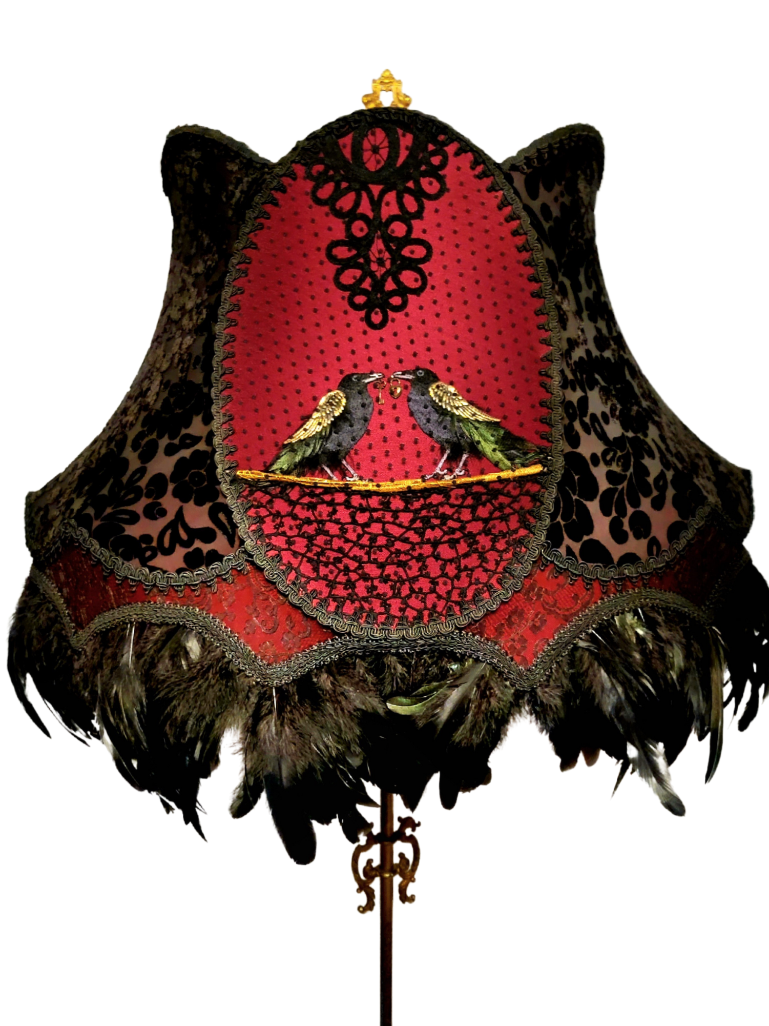 Gothic Stylized Victorian Lampshade Elegance Lamps