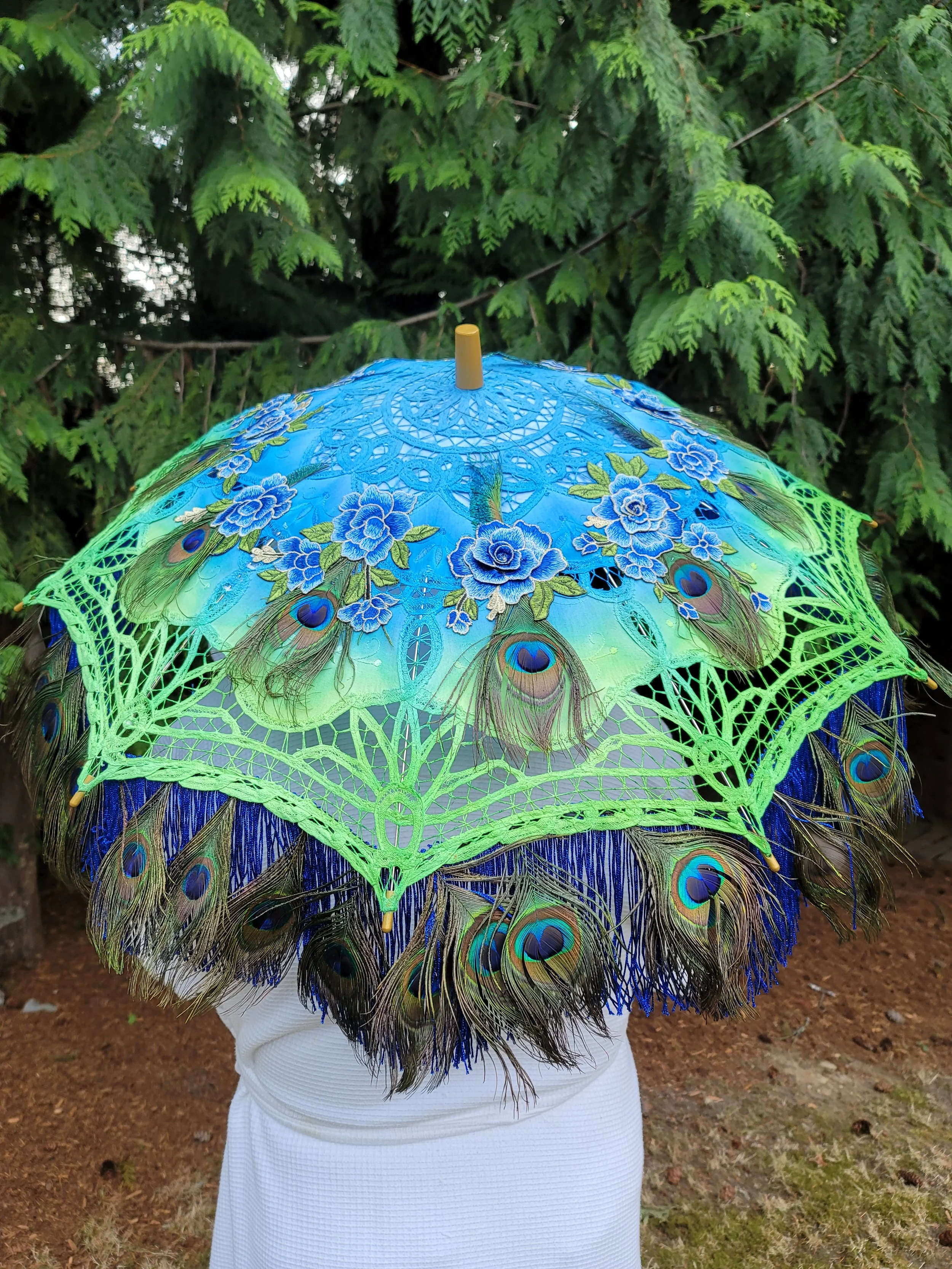 peacock parasol elegance lamps