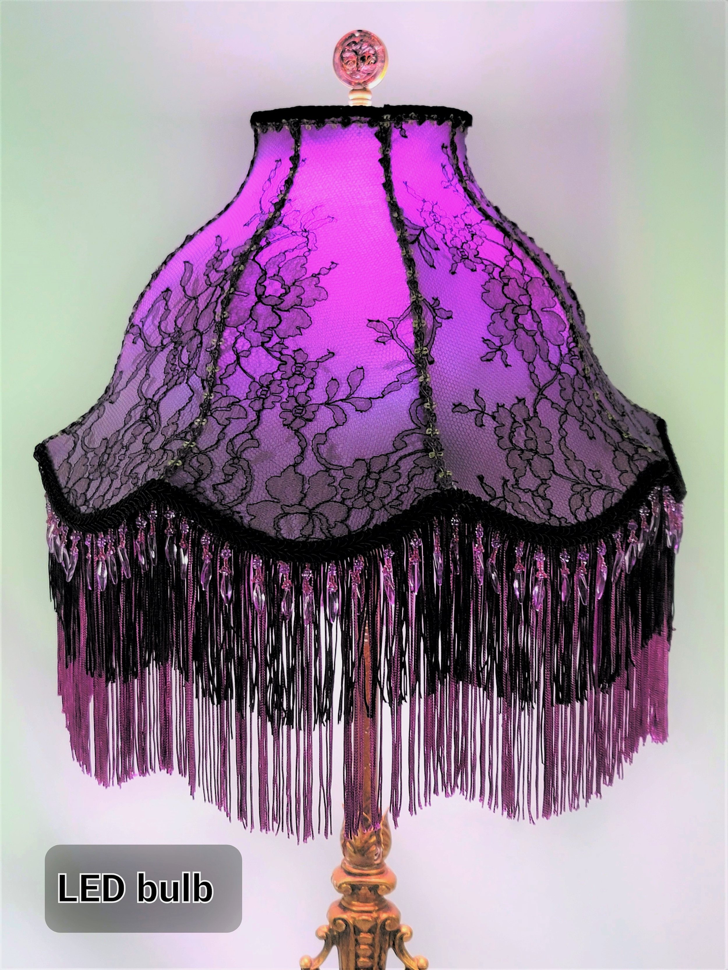 elegance lamps victorian lampshades violets bulb led.jpg