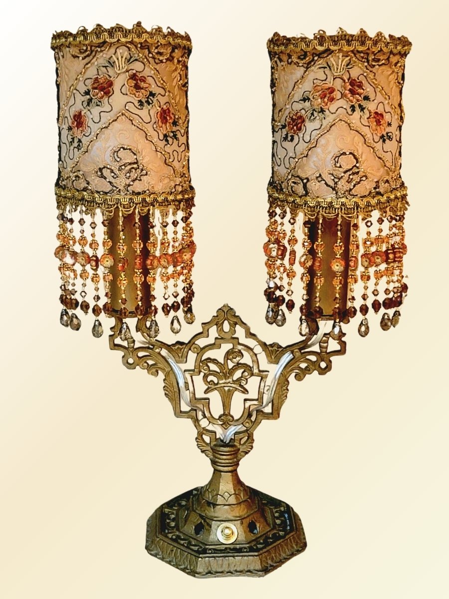 Gemini 1920s Antique Lamp Victorian Lampshades