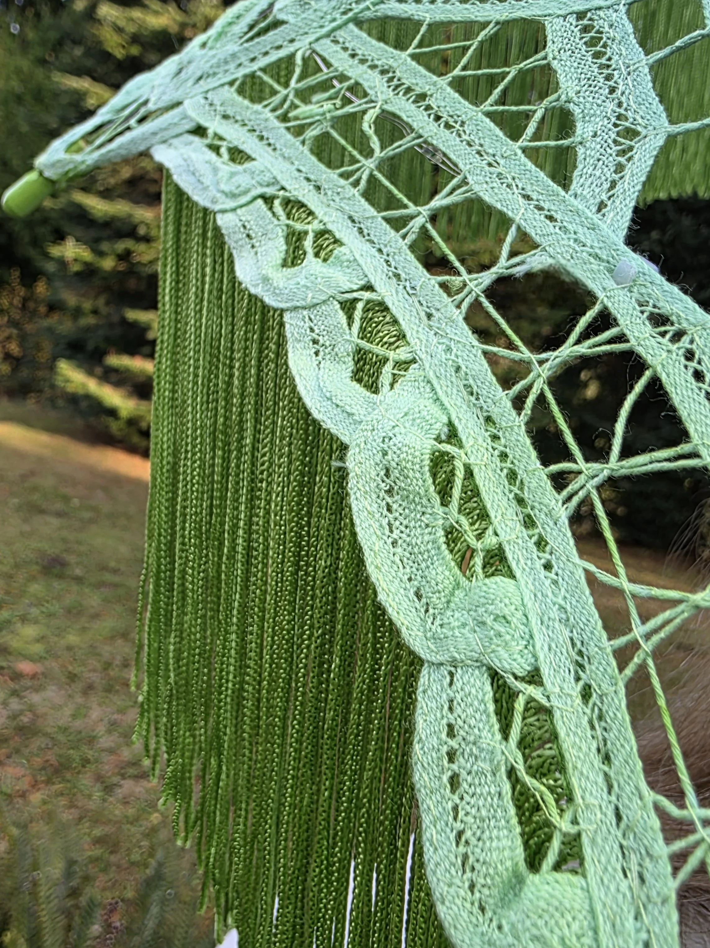 parasol with fringe