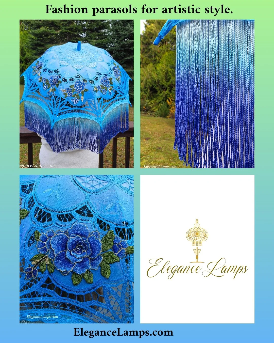 fashion parasol elegance lamps