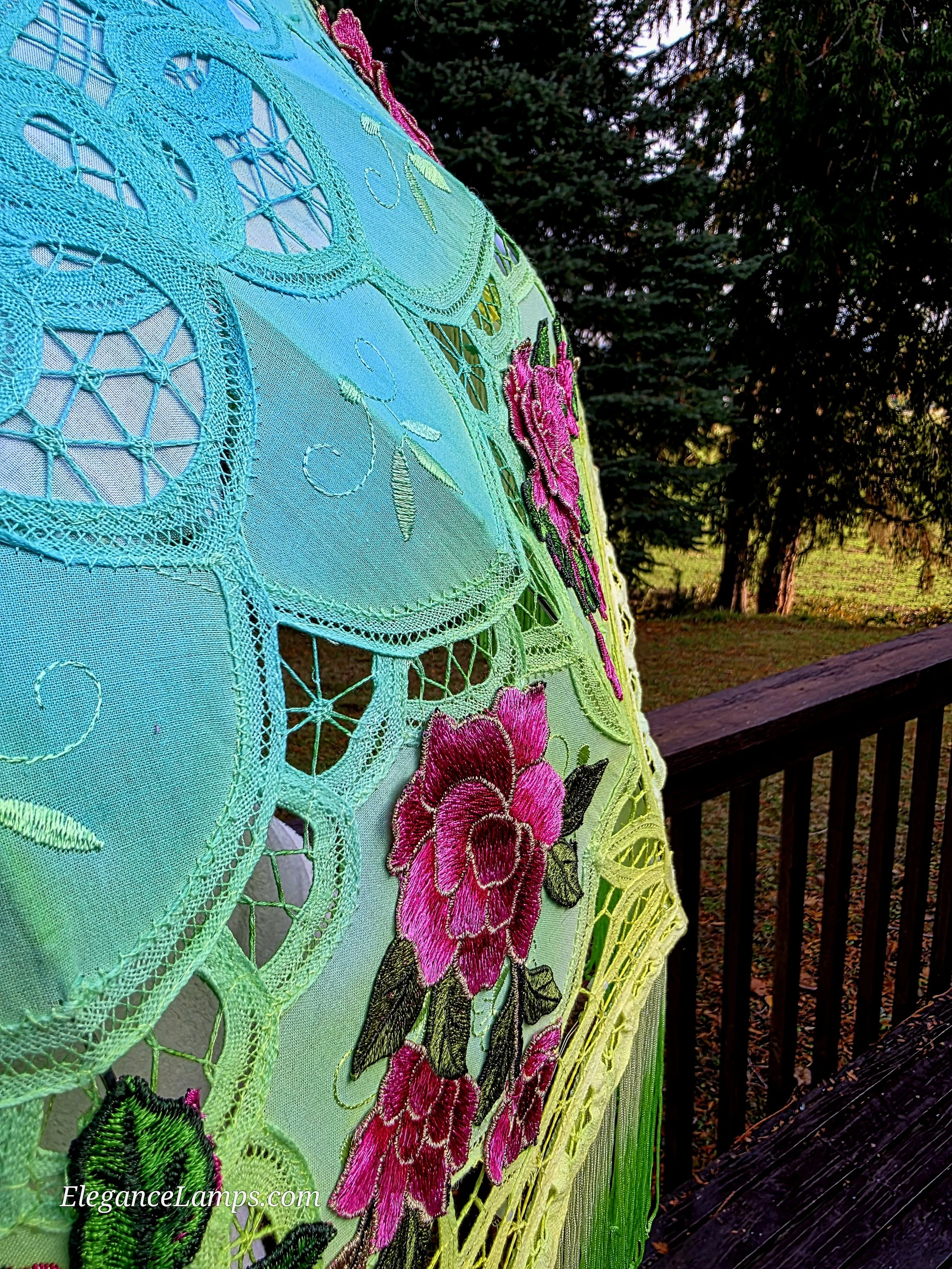 floral parasol elegance lamps