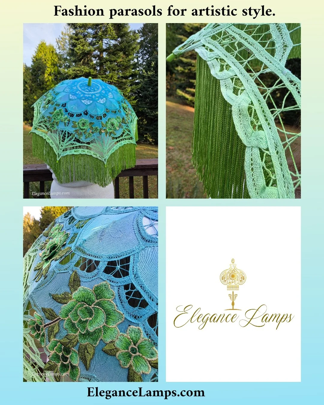 fashion parasol elegance lamps