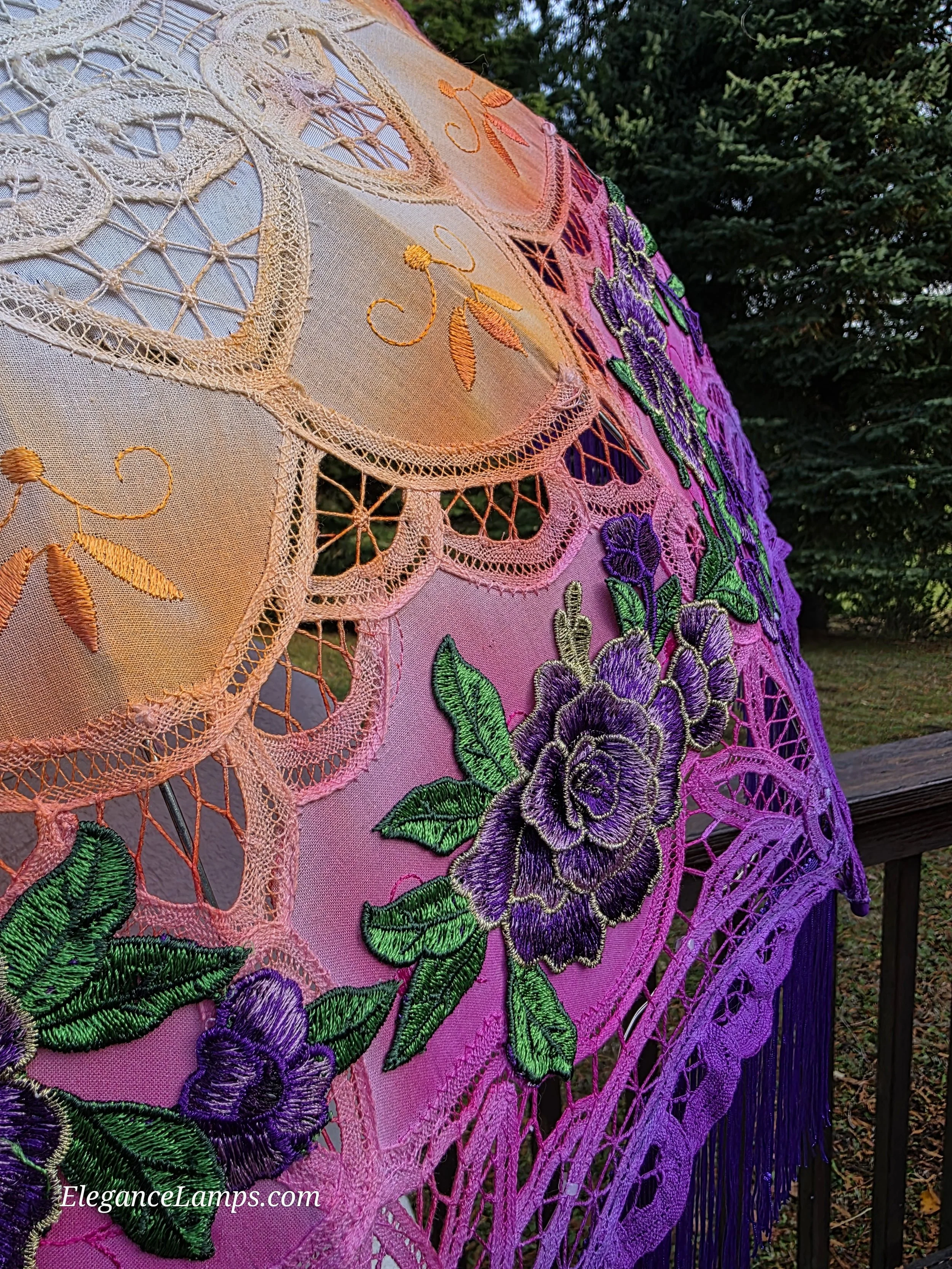 floral parasol elegance lamps