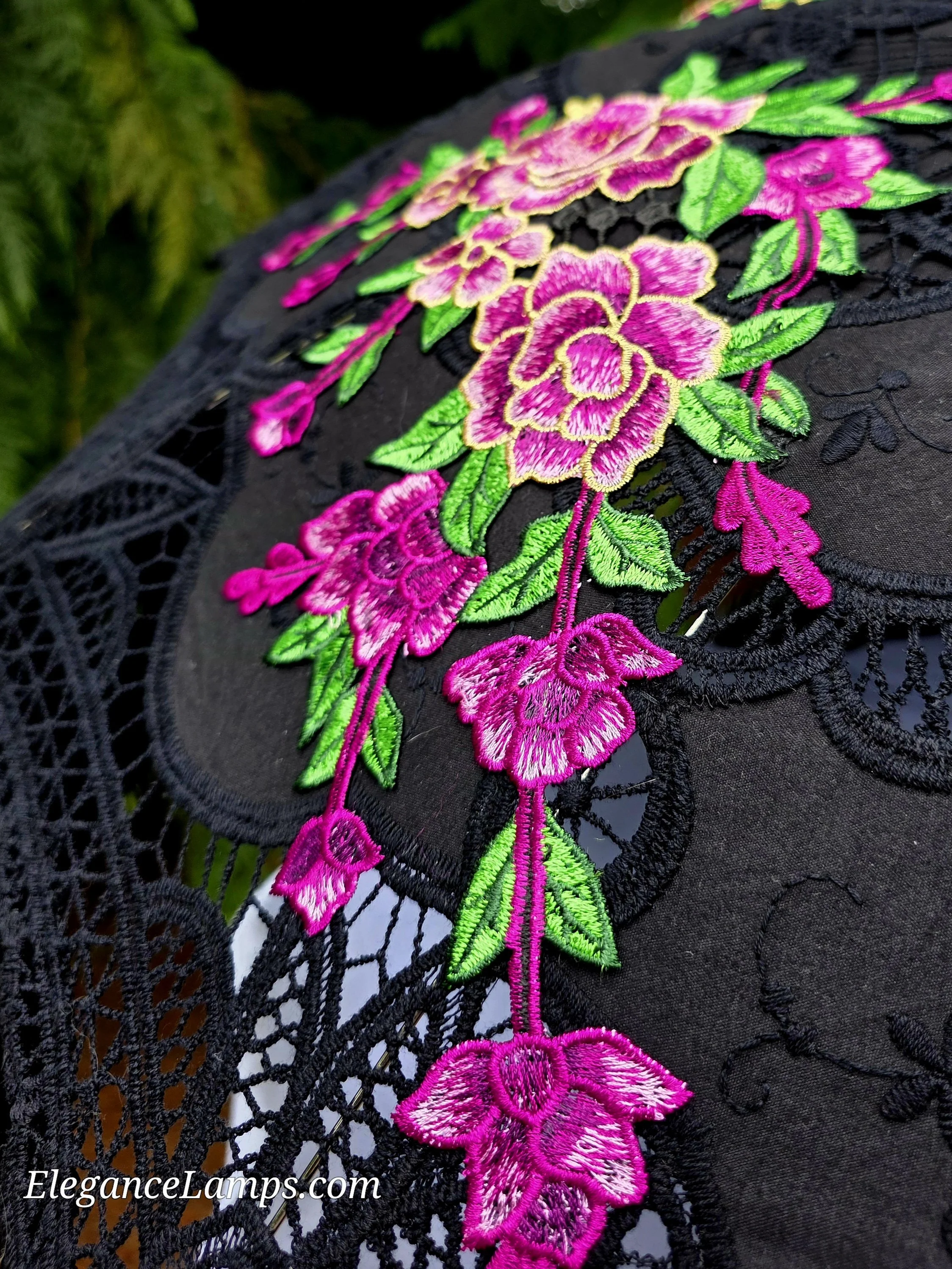 floral gothic parasol