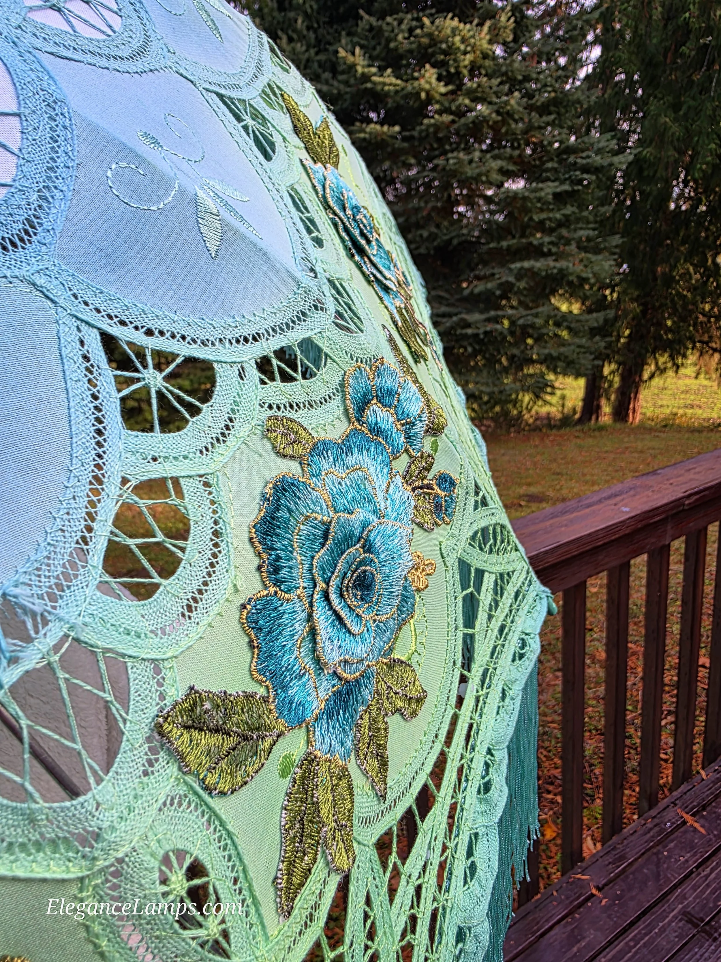 floral parasol elegance lamps