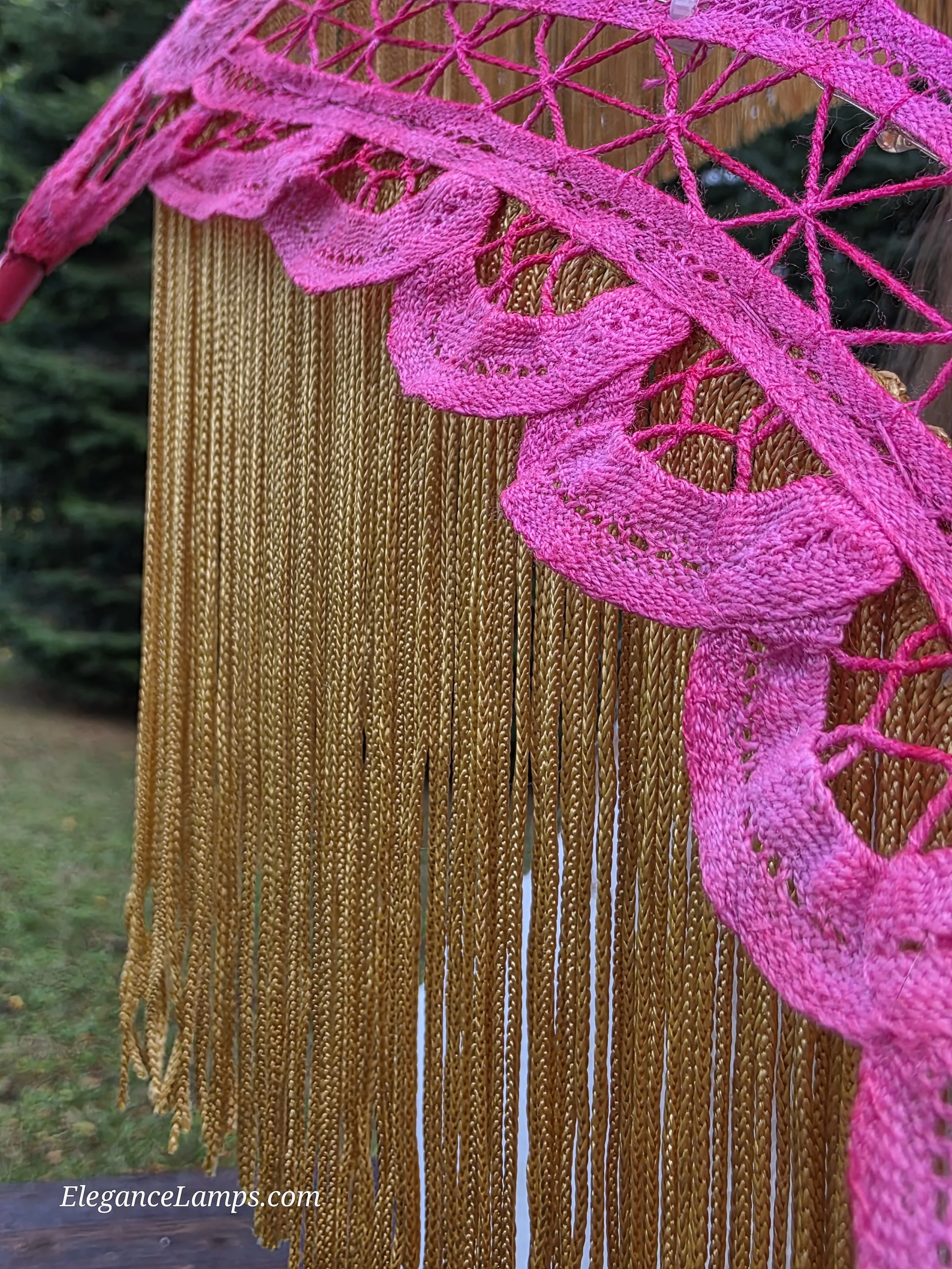 parasol with fringe