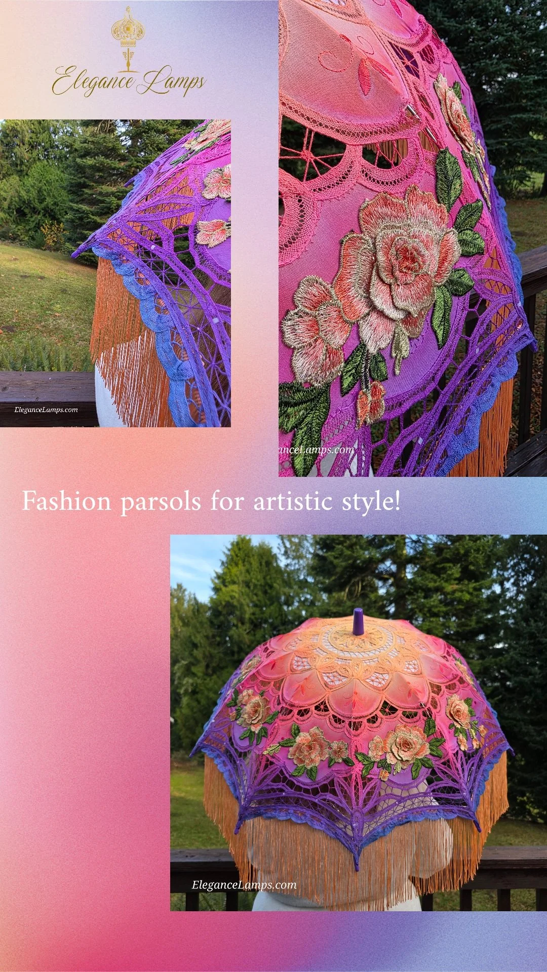 elegance lamps fashion parasols